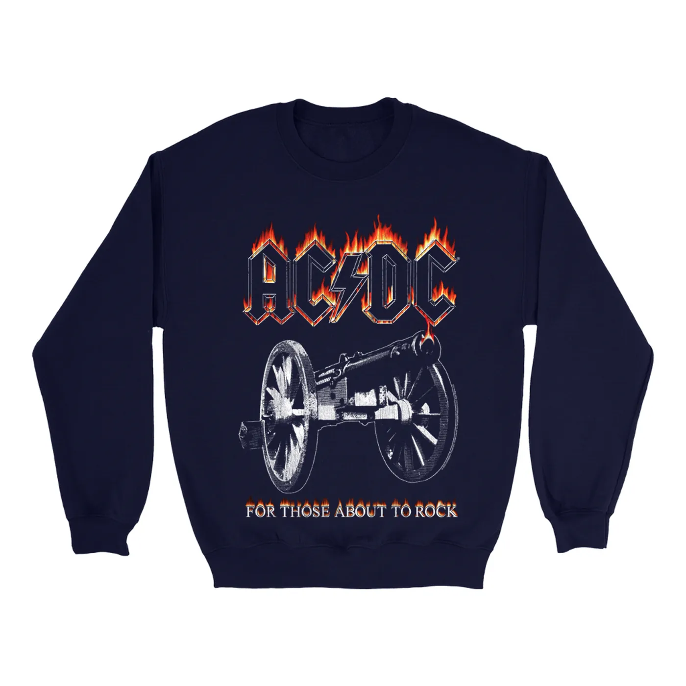 AC/DC Sweatshirt | For Those About To Rock Flame Cannon ACDC Sweatshirt