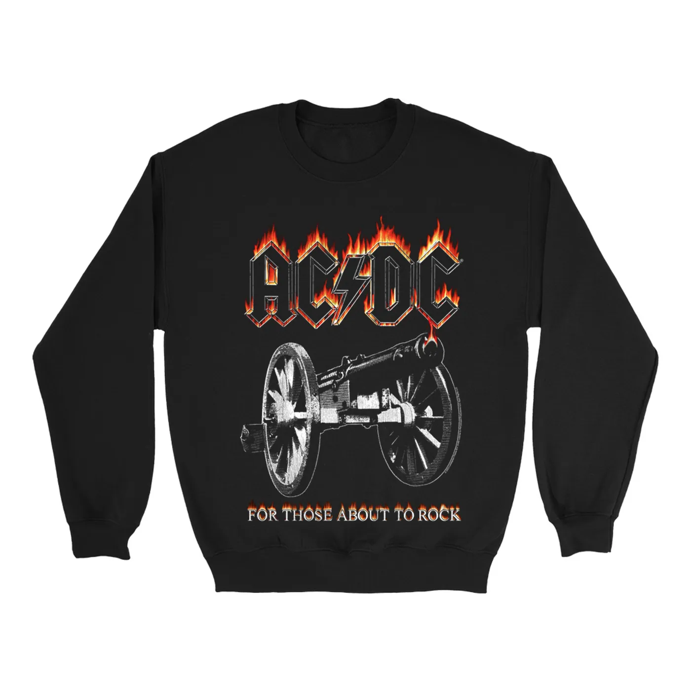 AC/DC Sweatshirt | For Those About To Rock Flame Cannon ACDC Sweatshirt