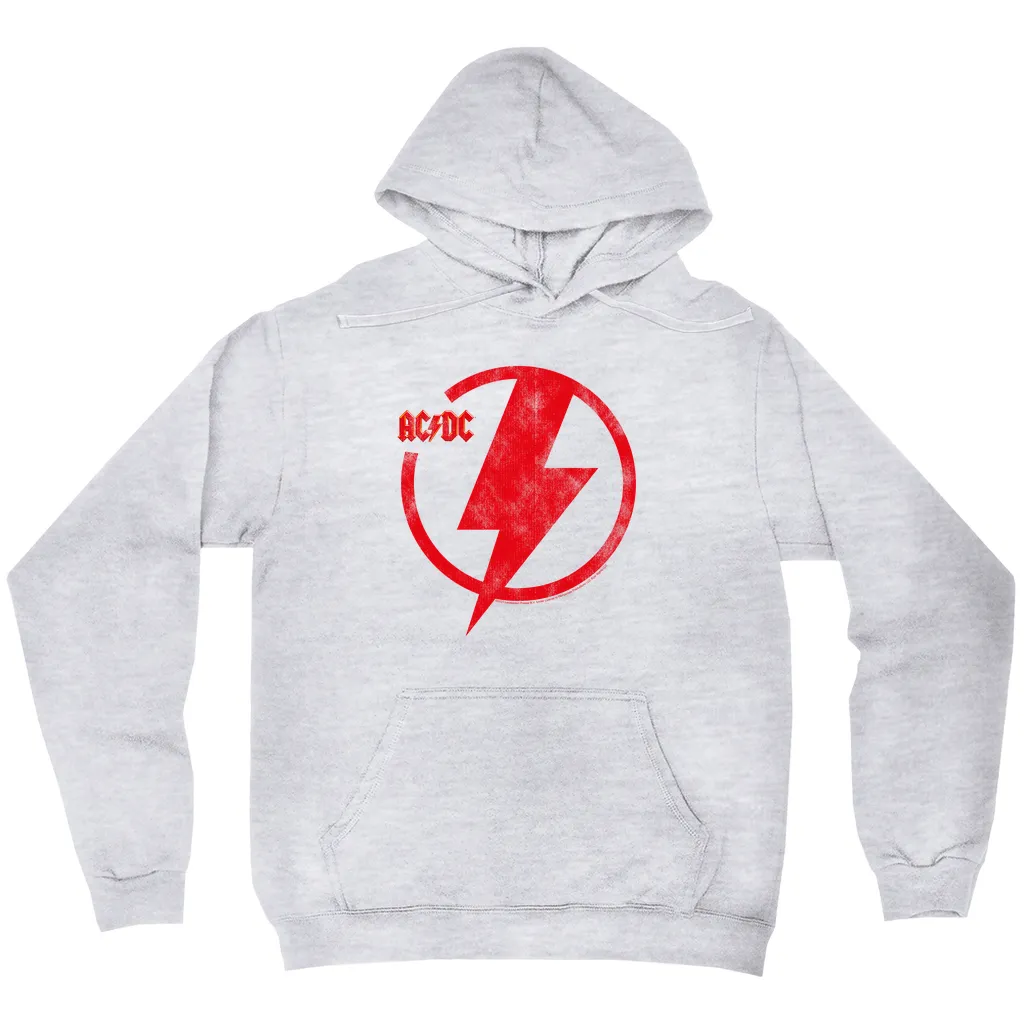 Hoodie | Logo Lightning Bolt Red Distressed Hoodie