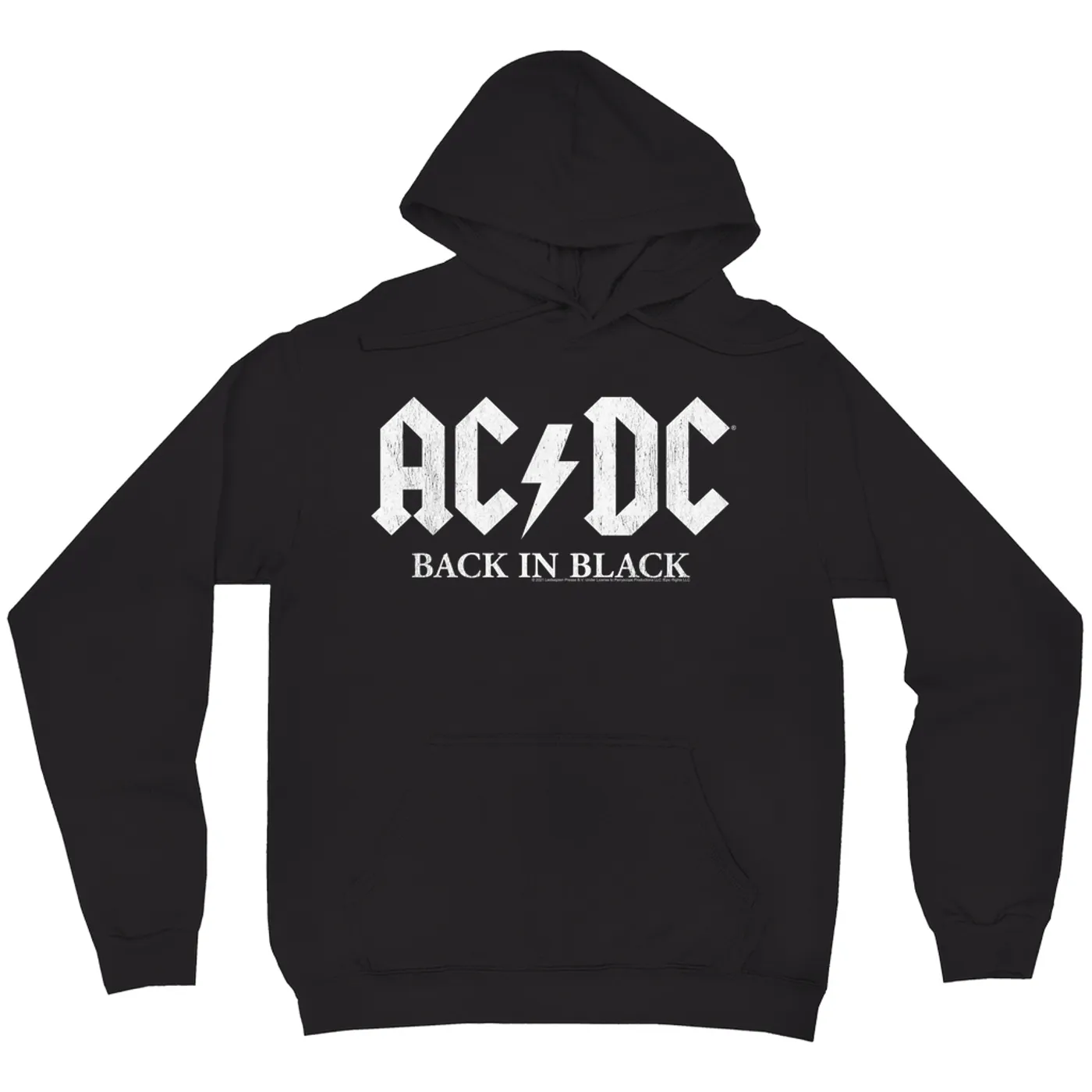AC/DC Hoodie | Back In Black US White Design ACDC Hoodie
