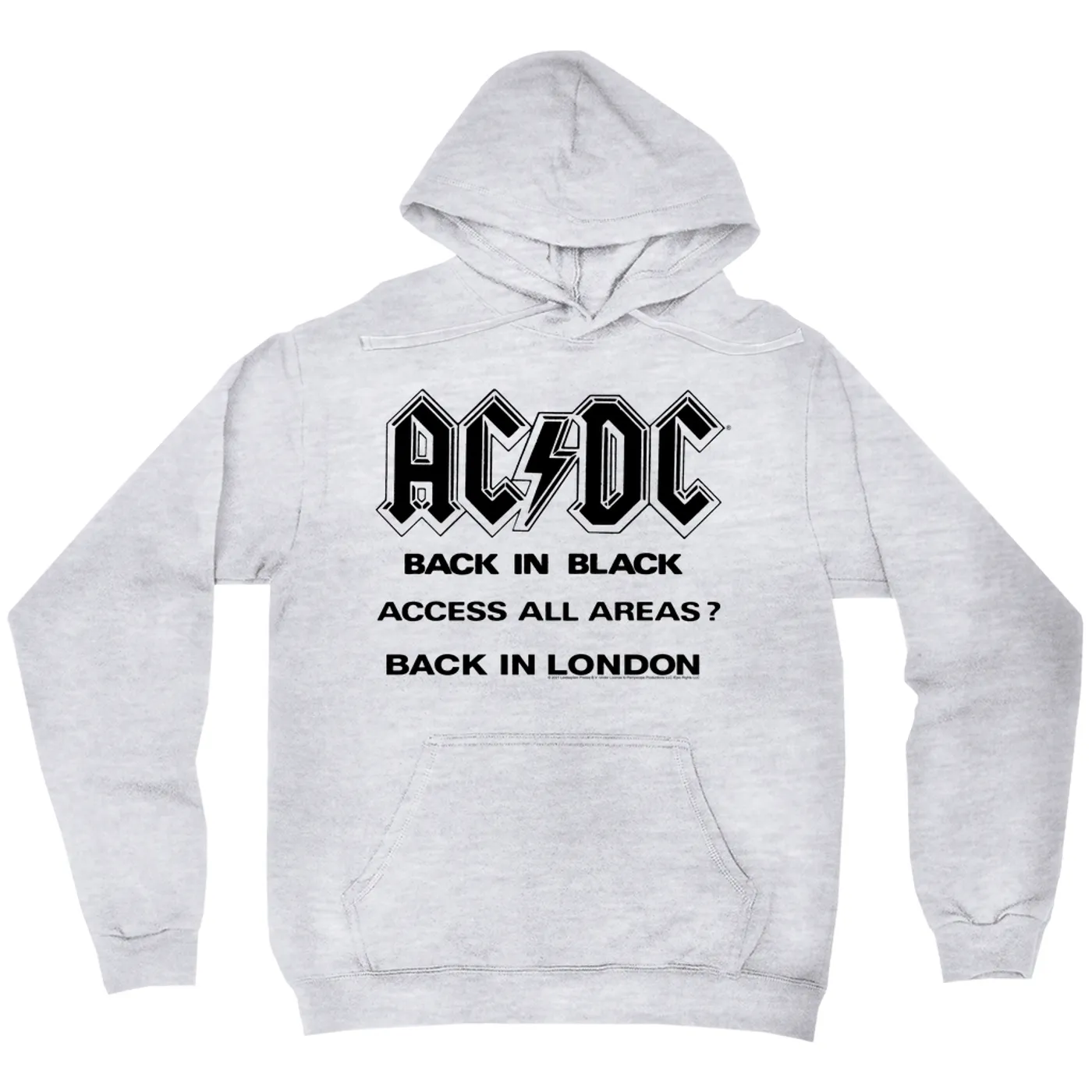 AC/DC Hoodie Back In Black Back In London Image Hoodie