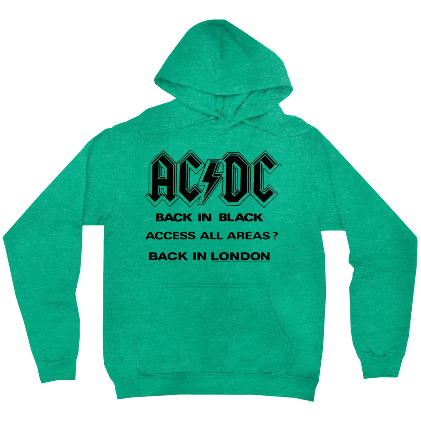 AC/DC Hoodie | Back In Black Back In London Image ACDC Hoodie