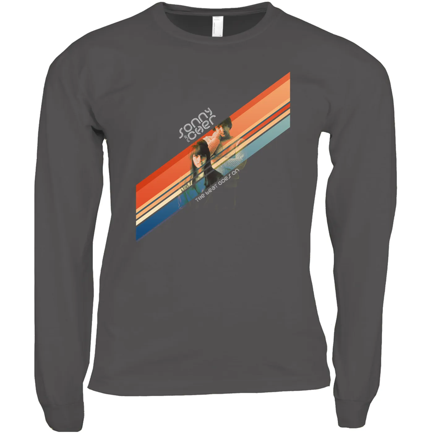 Sonny & Cher Long Sleeve Shirt | The Beat Goes On Retro Stripes Sonny And Cher Shirt