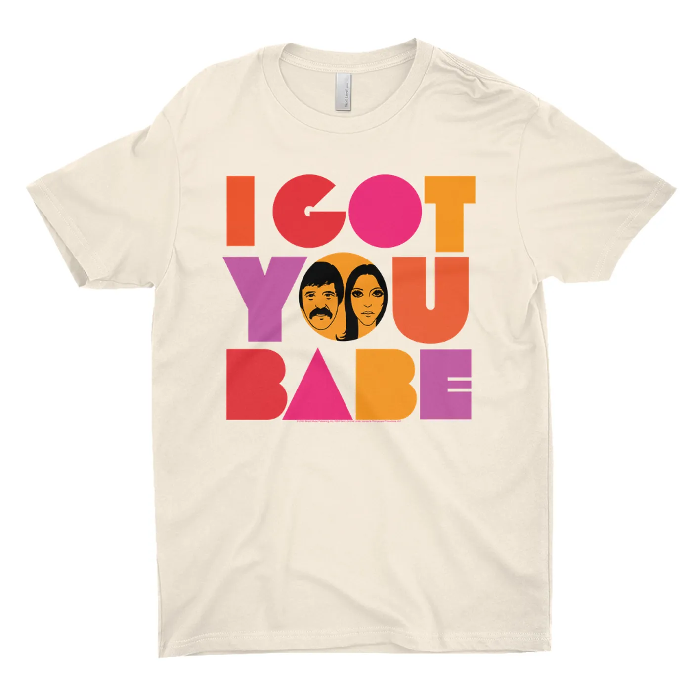 Sonny & Cher T-Shirt | I Got You Babe Bright Logo Image Sonny And Cher Shirt