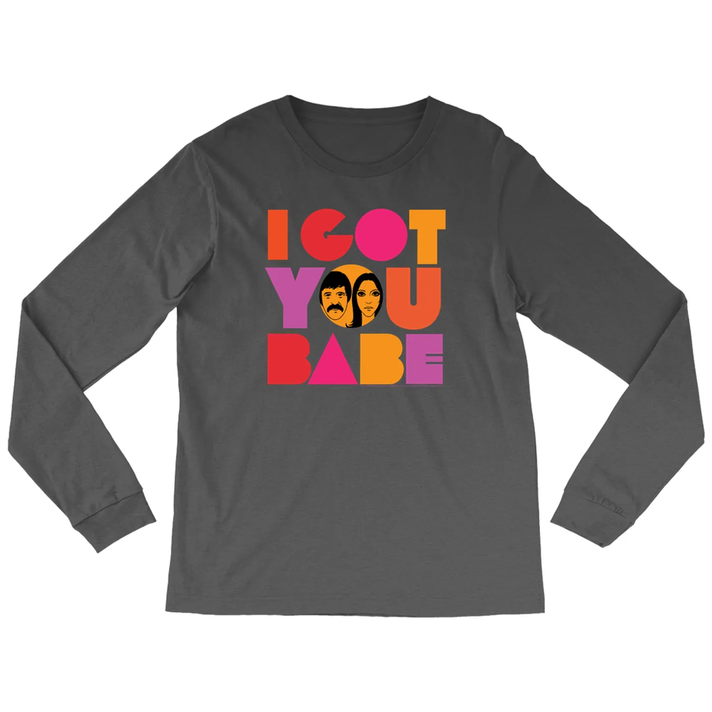 Sonny & Cher Long Sleeve Shirt | I Got You Babe Bright Logo Image Sonny And Cher Shirt