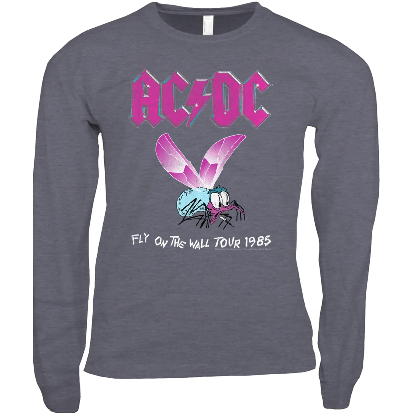 AC/DC Long Sleeve Shirt | Fly On The Wall Tour 1985 ACDC Shirt
