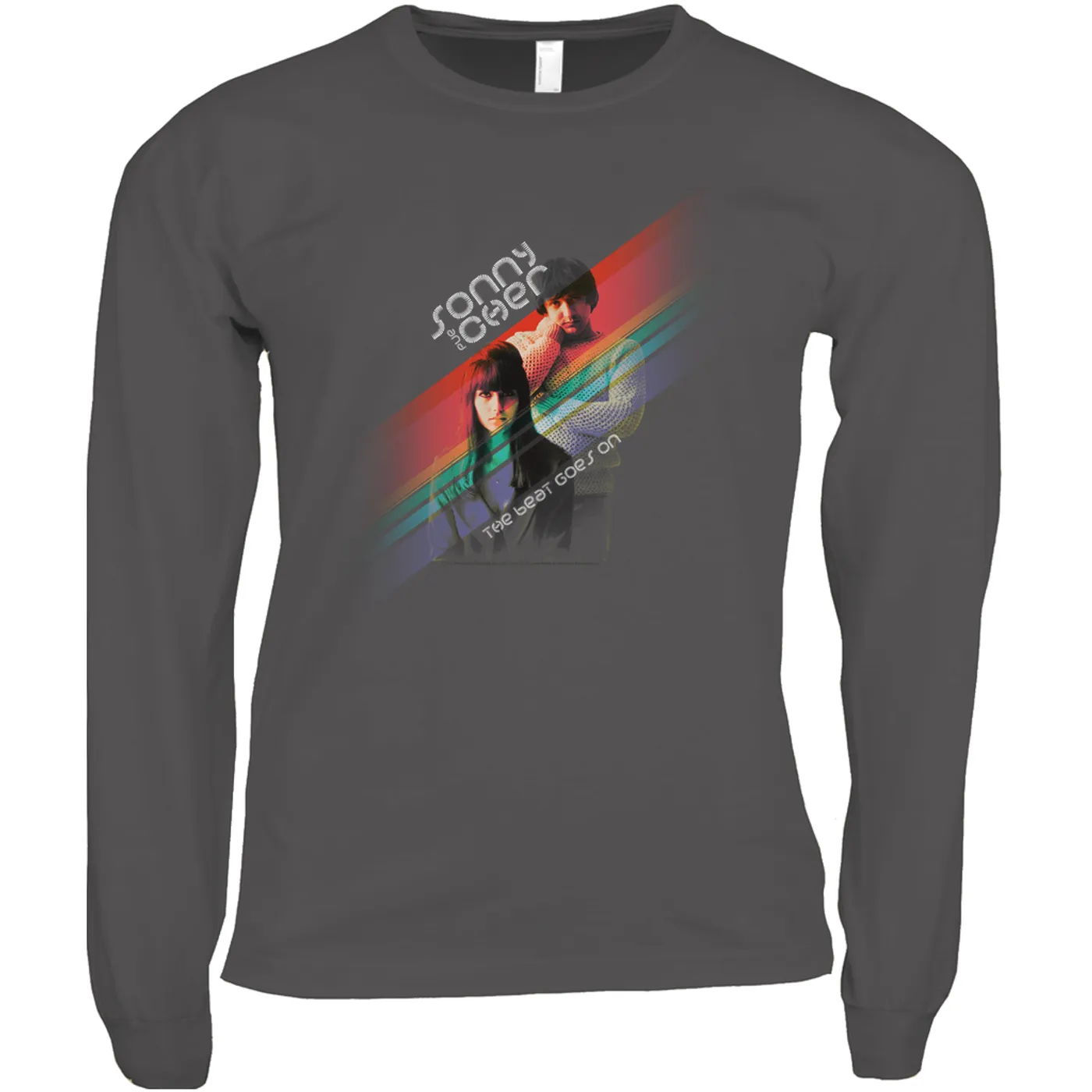 Sonny & Cher Long Sleeve Shirt | The Beat Goes On Primary Color Stripes Sonny And Cher Shirt