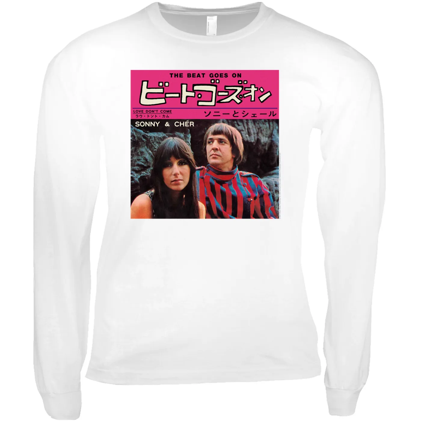 Sonny & Cher Long Sleeve Shirt | The Beat Goes On Japan Album Sonny And Cher Shirt