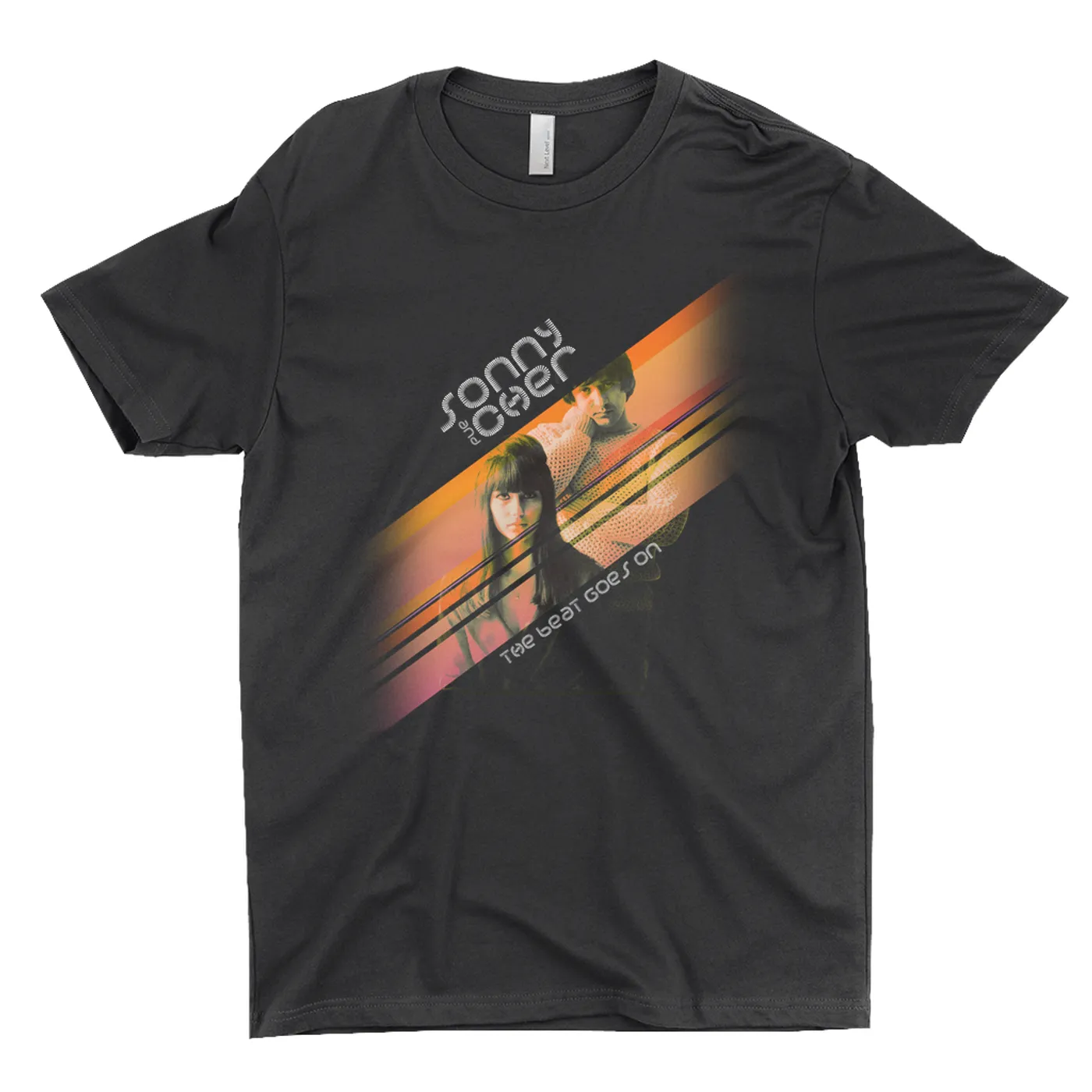 Sonny & Cher T-Shirt | The Beat Goes On Orange Stripes Sonny And Cher Shirt