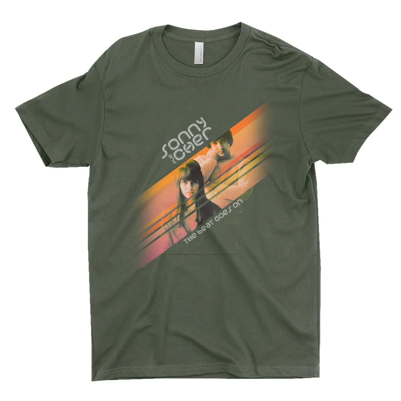 Sonny & Cher T-Shirt | The Beat Goes On Orange Stripes Sonny And Cher Shirt