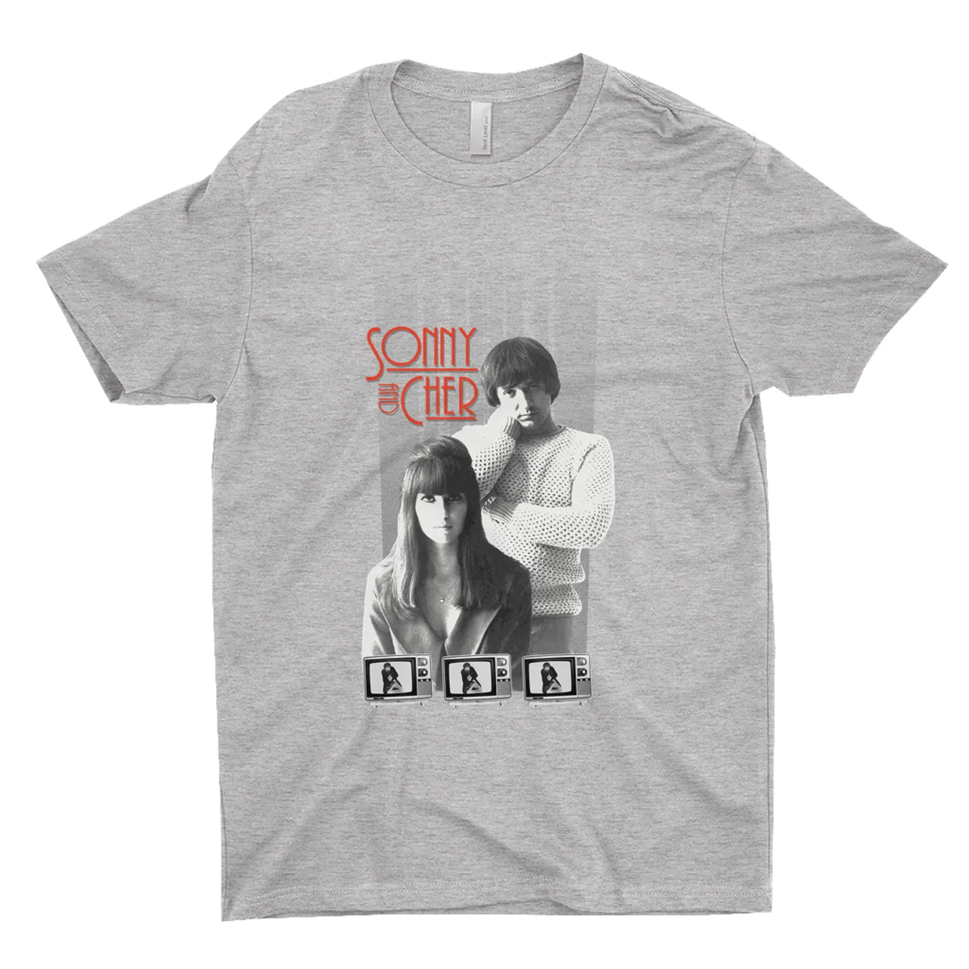 Sonny & Cher T-Shirt | Mod TV Black And White Image Sonny And Cher Shirt