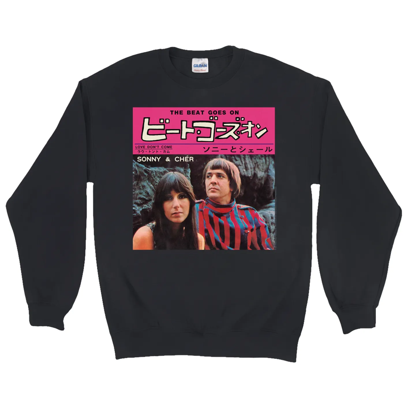 Sonny & Cher Sweatshirt | The Beat Goes On Japan Album Sonny And Cher Sweatshirt