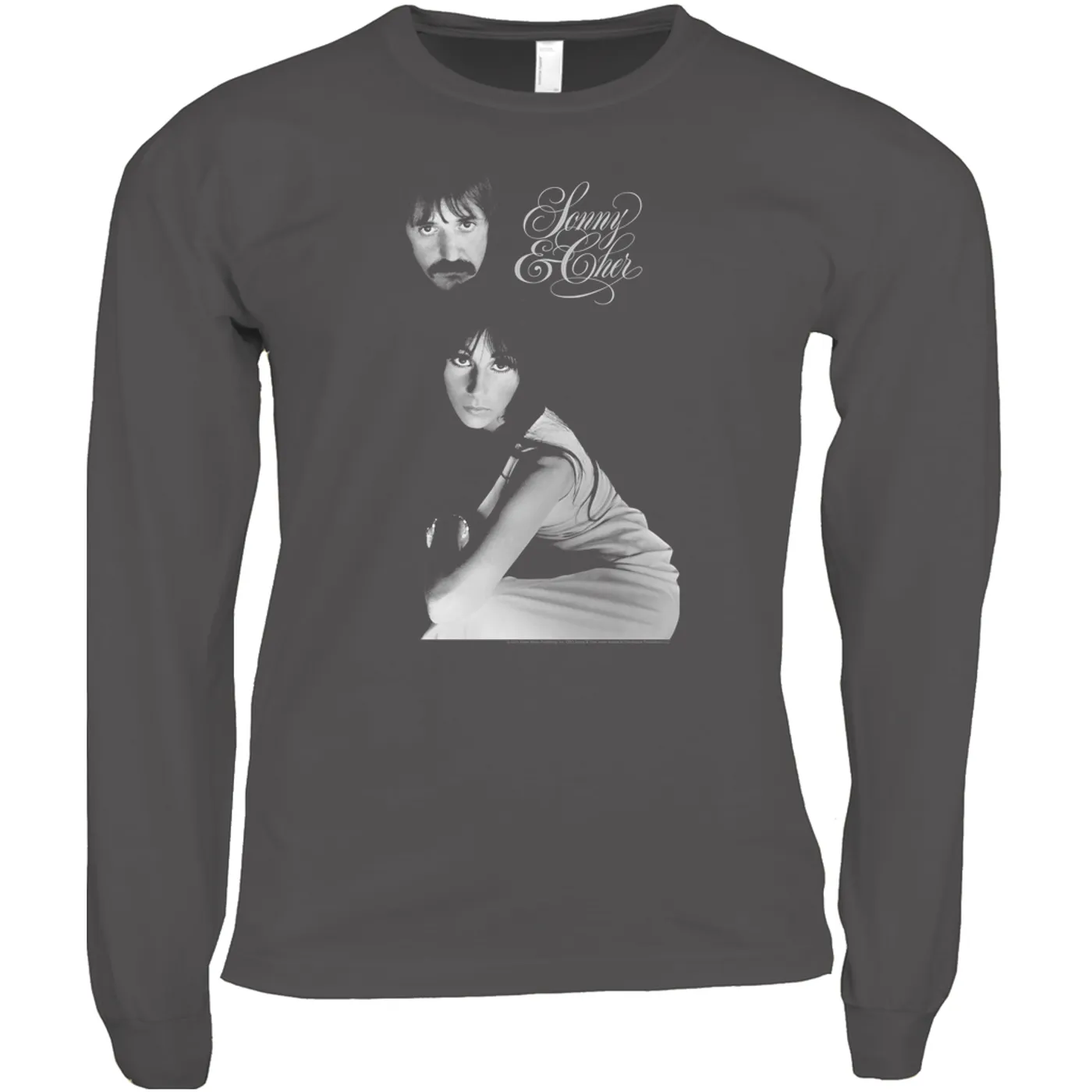 Sonny & Cher Long Sleeve Shirt | The Two Of Us Photo And Logo Sonny And Cher Shirt (Merchbar Exclusive)