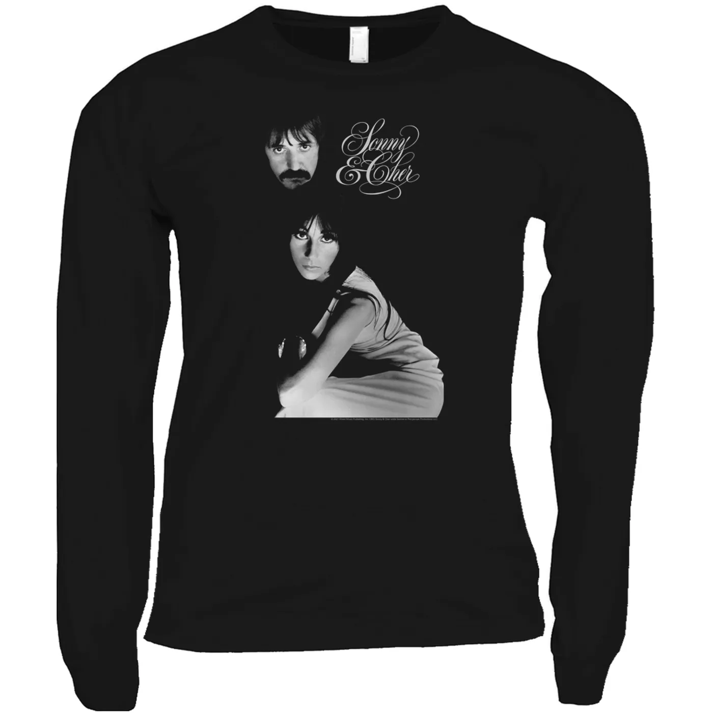 Sonny & Cher Long Sleeve Shirt | The Two Of Us Photo And Logo Sonny And Cher Shirt (Merchbar Exclusive)