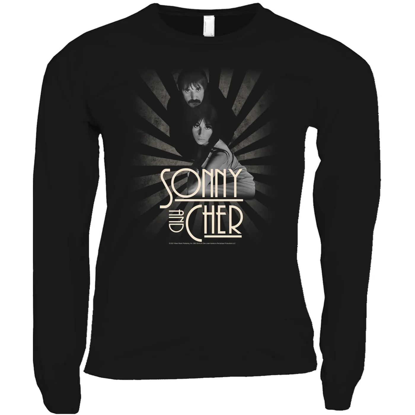 Sonny & Cher Long Sleeve Shirt | The Two Of Us Burst Design Sonny And Cher Shirt (Merchbar Exclusive)