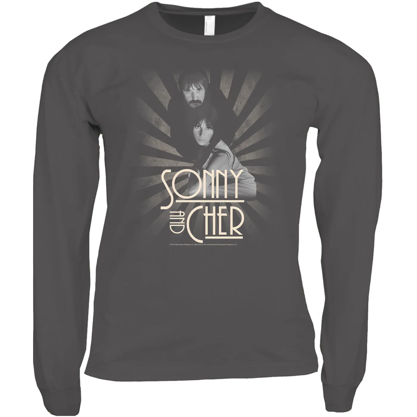 Sonny & Cher Long Sleeve Shirt | The Two Of Us Burst Design Sonny And Cher Shirt (Merchbar Exclusive)