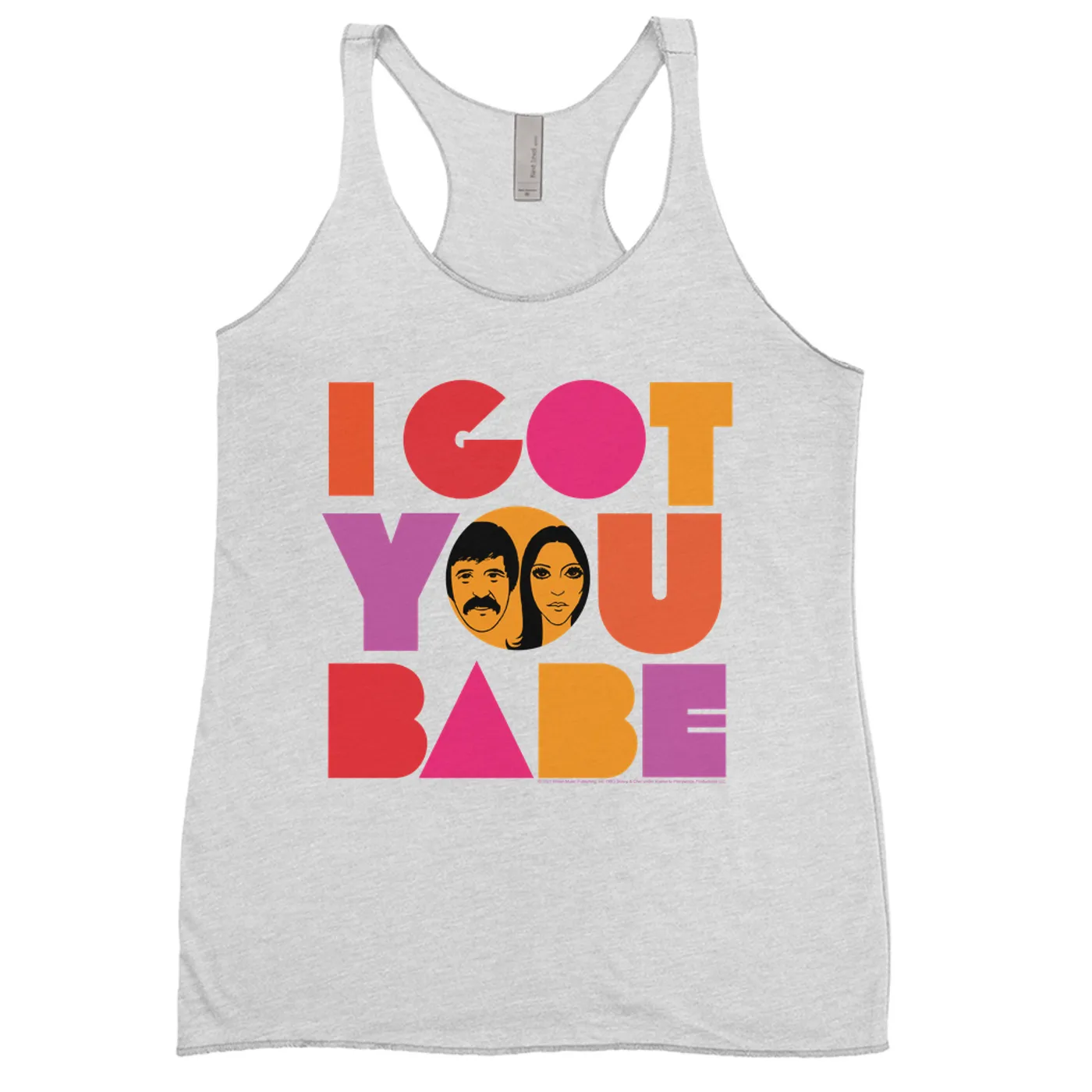 Sonny & Cher Ladies' Tank Top | I Got You Babe Bright Logo Image Sonny and Cher Shirt