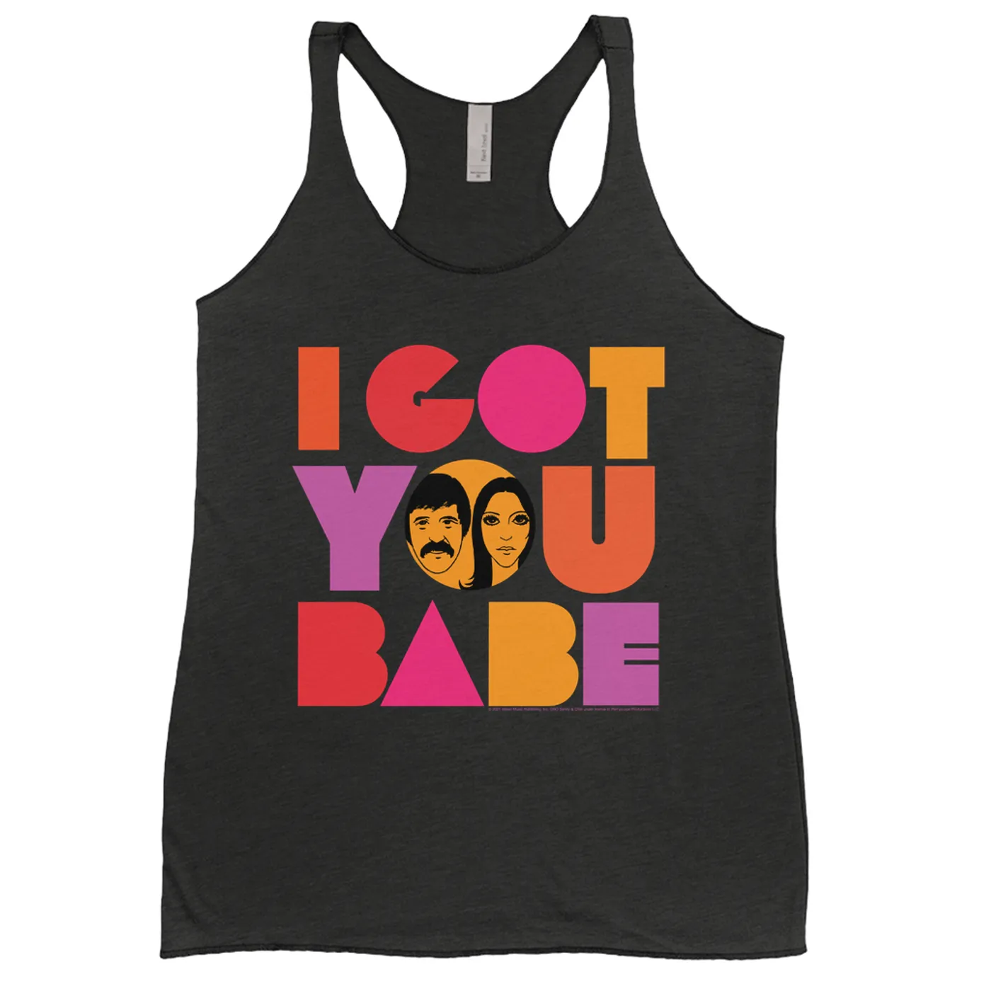 Sonny & Cher Ladies' Tank Top | I Got You Babe Bright Logo Image Sonny and Cher Shirt