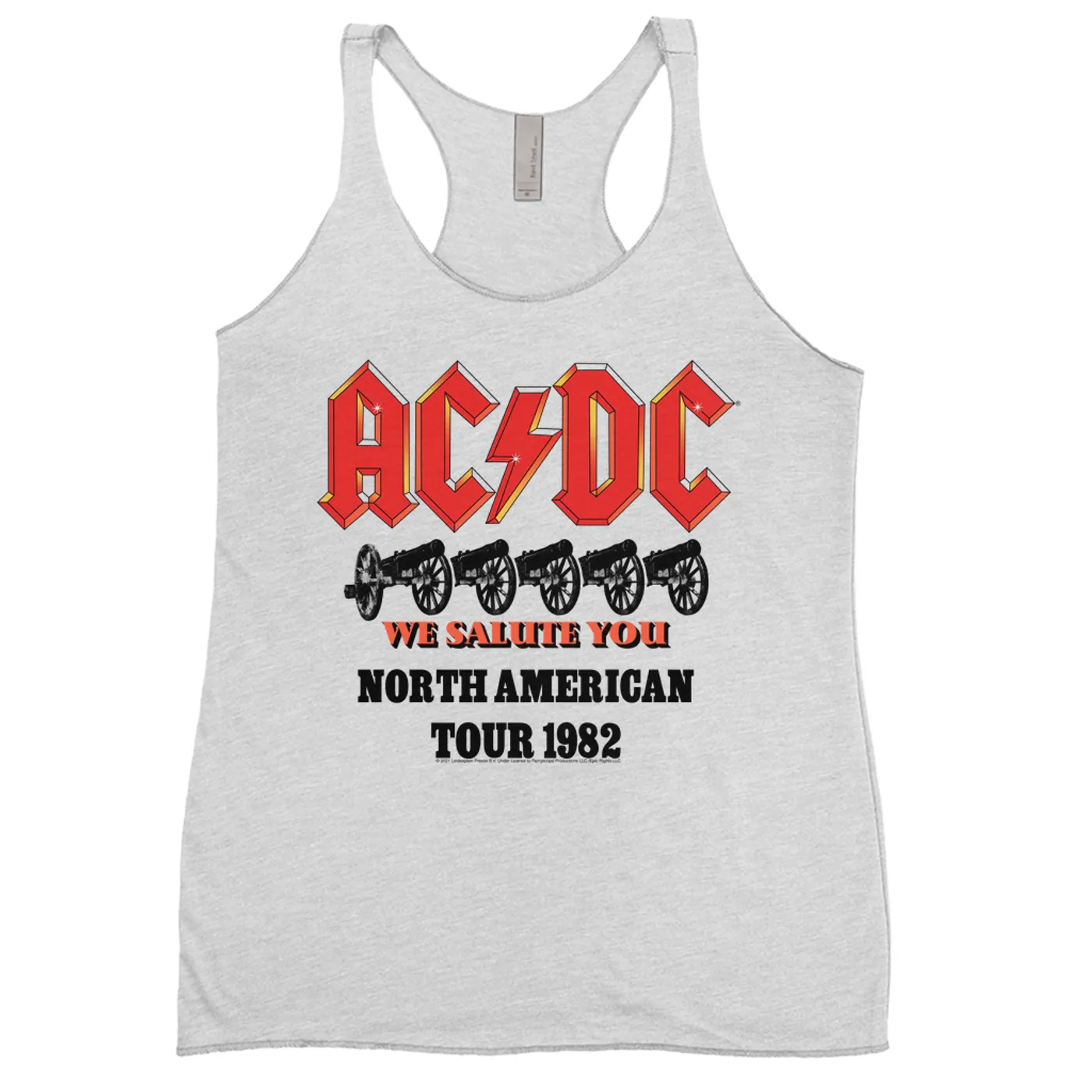 AC/DC Ladies' Tank Top | We Salute You North American Tour 1982 ACDC Shirt