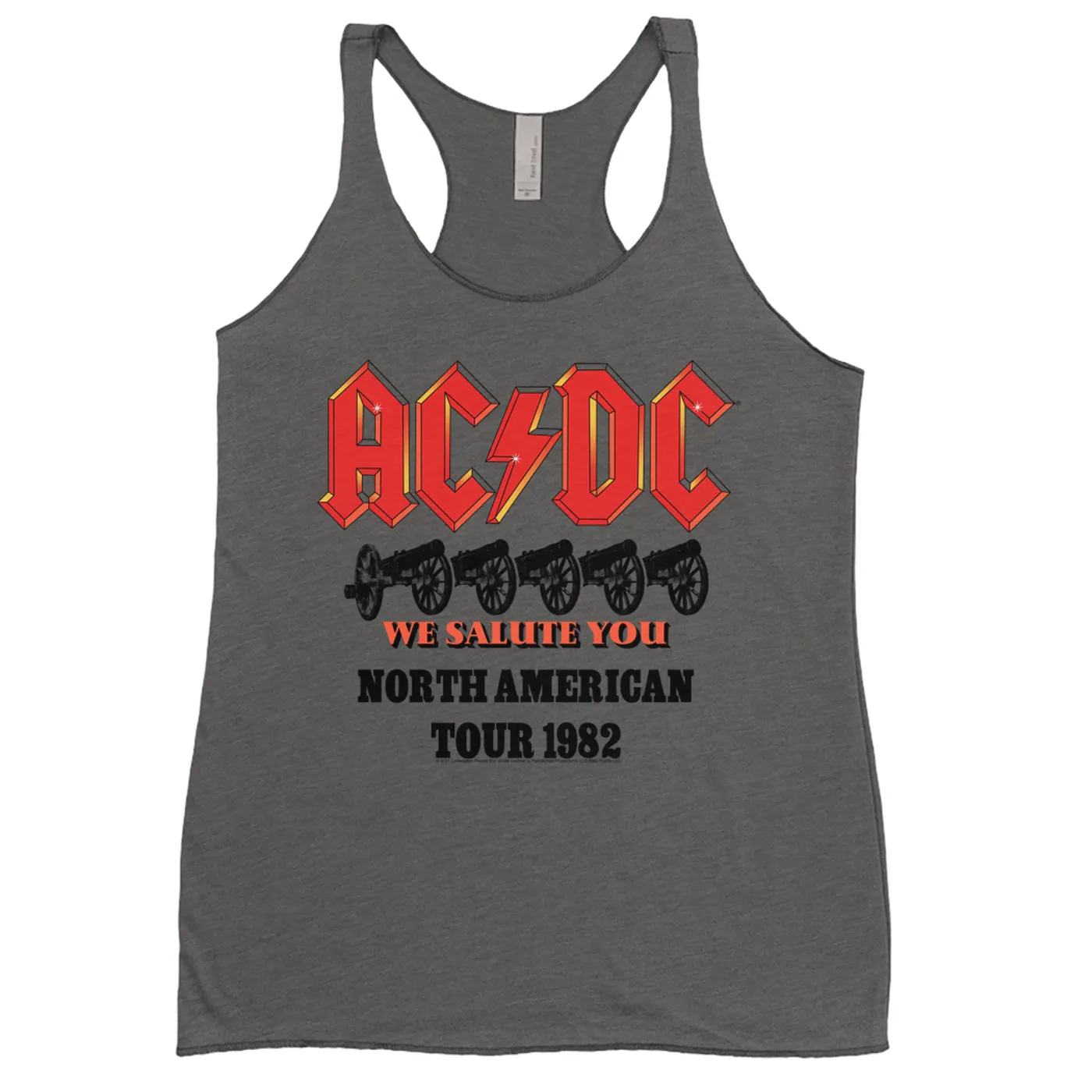 AC/DC Ladies' Tank Top | We Salute You North American Tour 1982 ACDC Shirt