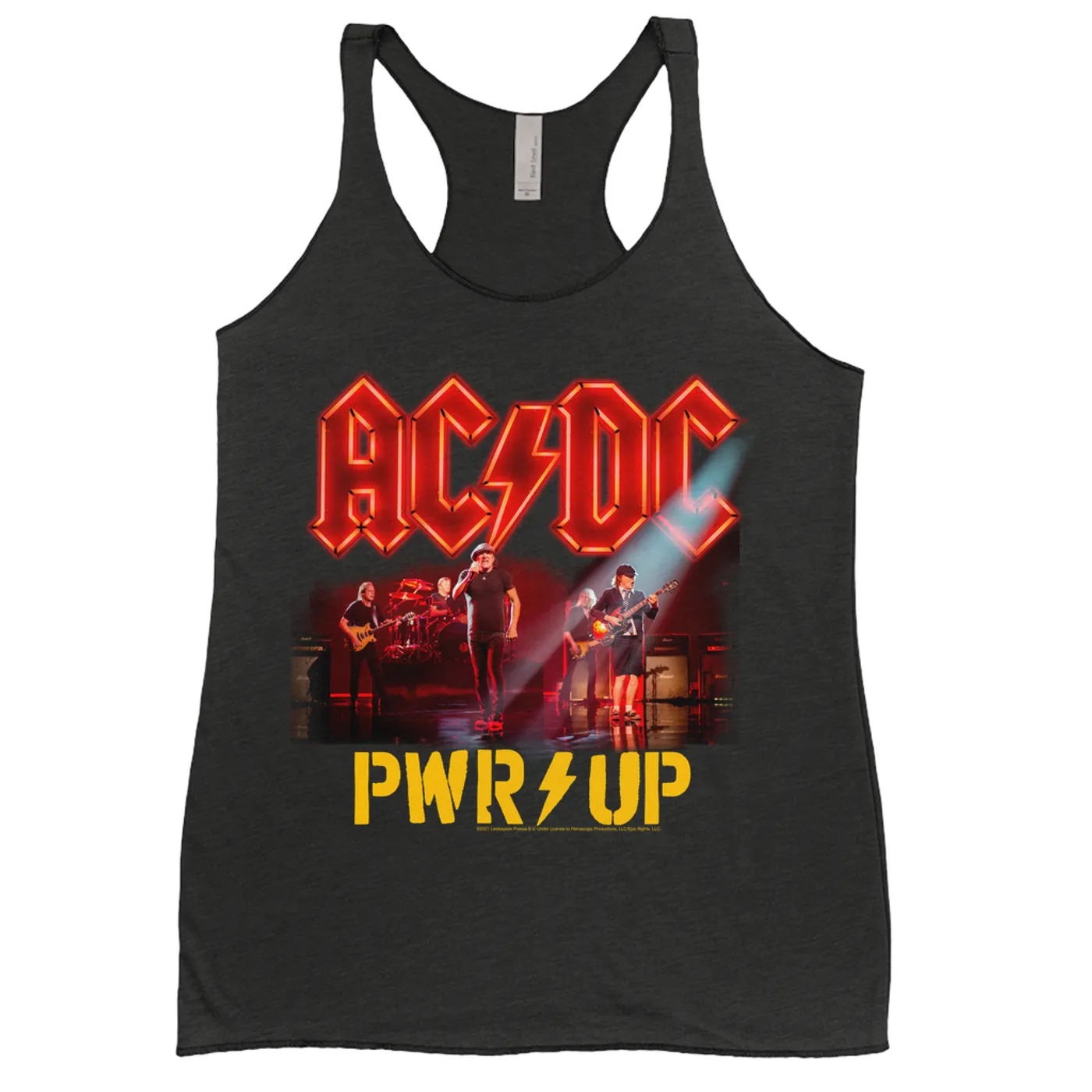 ACDC Ladies' Tank Top | AC/DC On Stage PWR Up ACDC Shirt