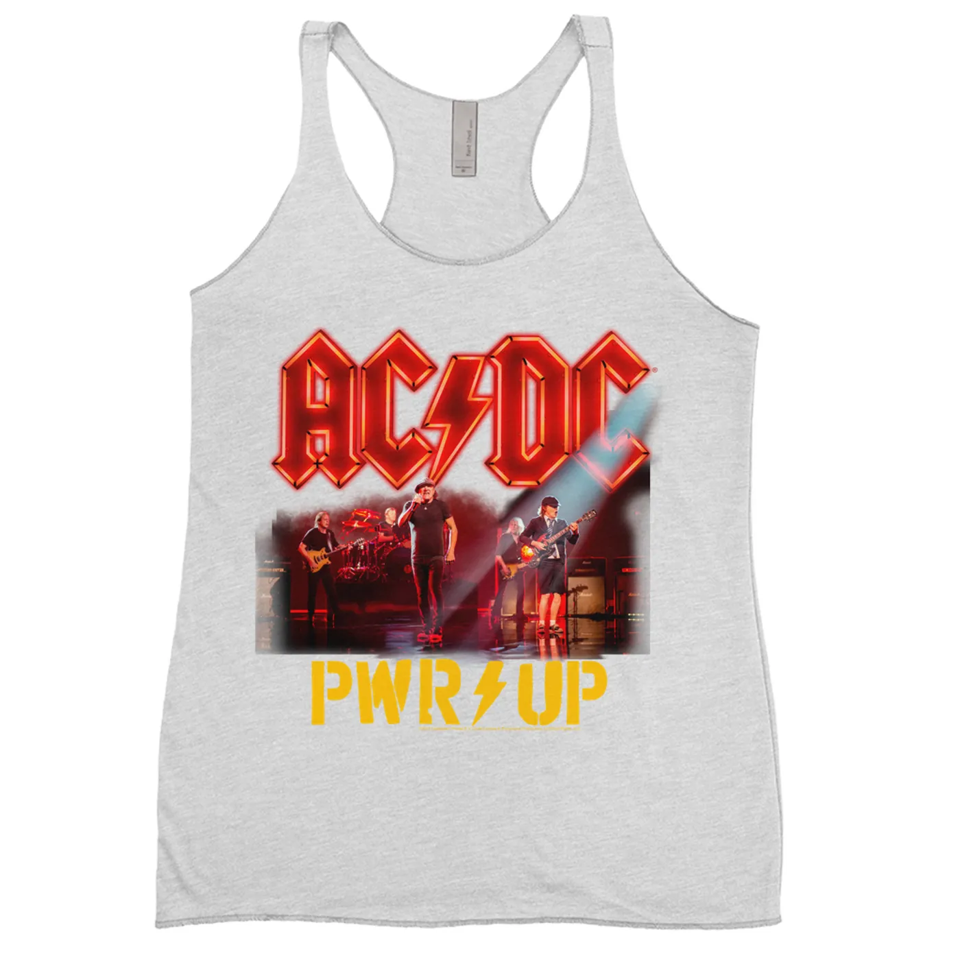 ACDC Ladies' Tank Top | AC/DC On Stage PWR Up ACDC Shirt