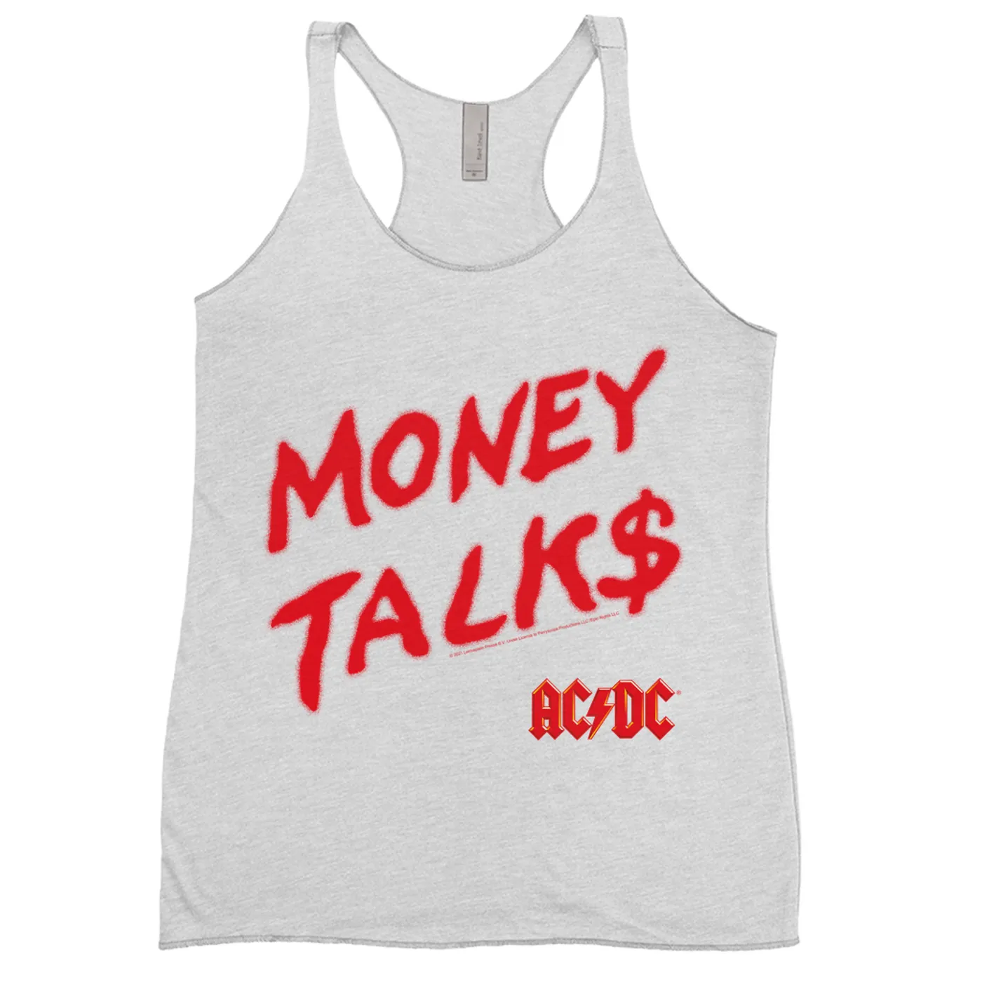 AC/DC Ladies' Tank Top | Money Talks Spray Paint Image ACDC Shirt