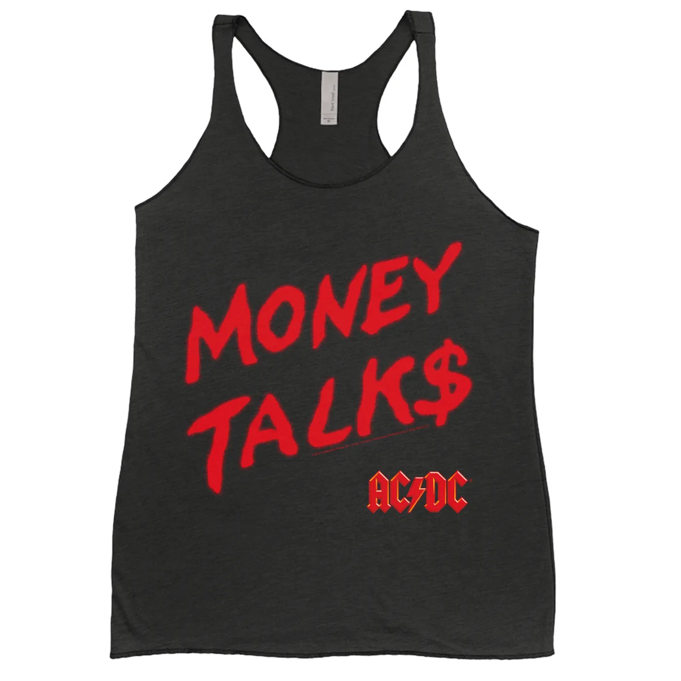 AC/DC Ladies' Tank Top | Money Talks Spray Paint Image ACDC Shirt
