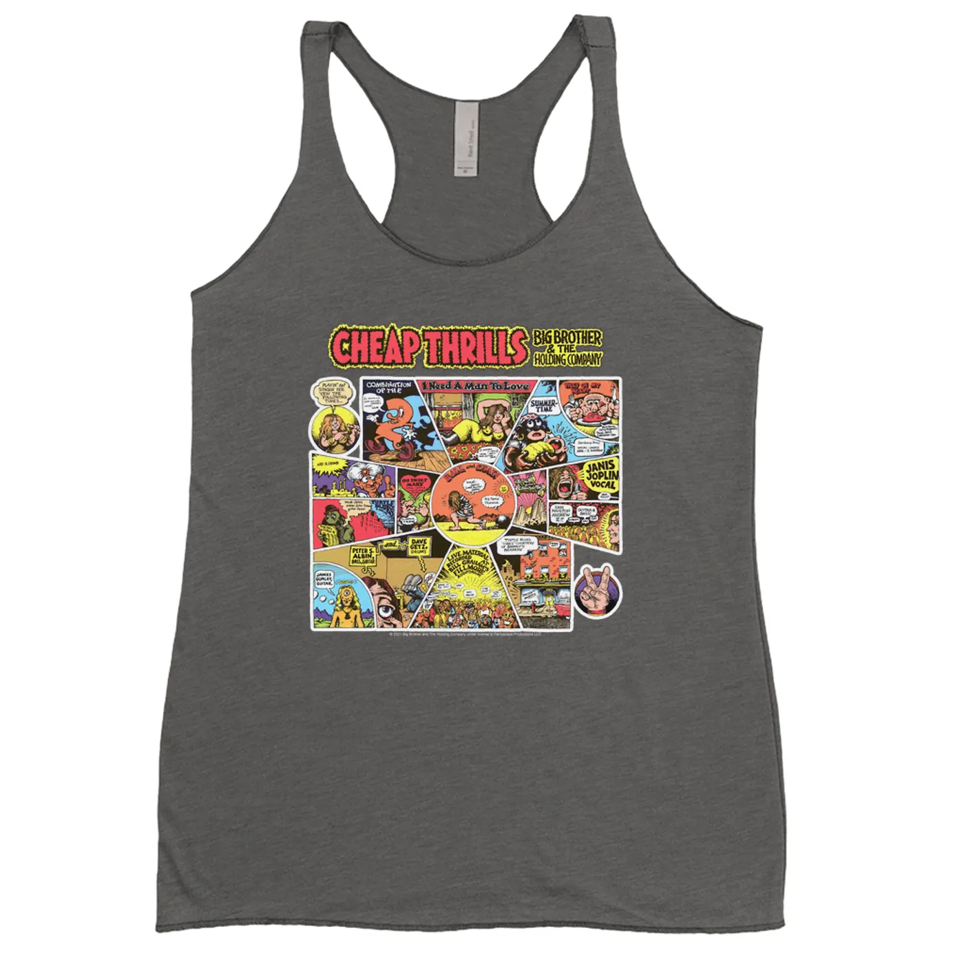 Big Brother & The Holding Company Ladies' Tank Top | Cheap Thrills Album Cover Big Brother and The Holding Company Shirt