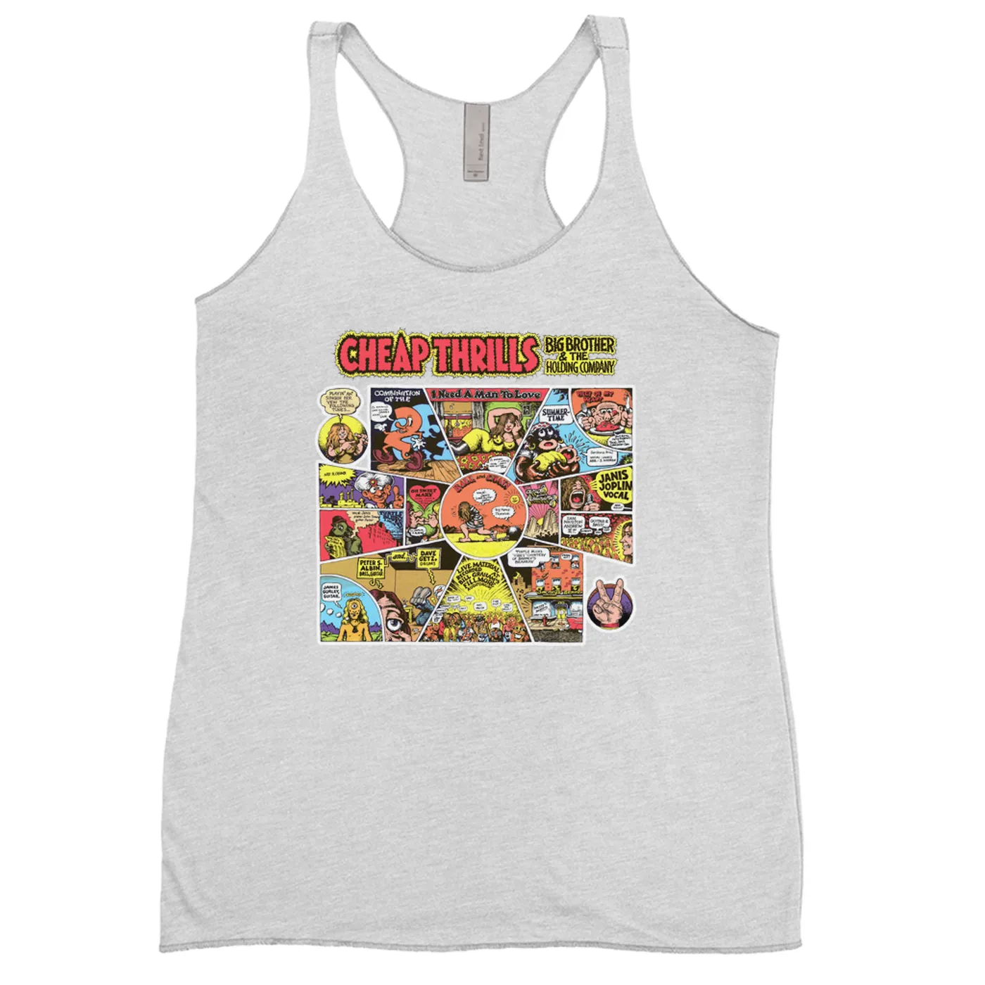Big Brother & The Holding Company Ladies' Tank Top | Cheap Thrills Album Cover Big Brother and The Holding Company Shirt
