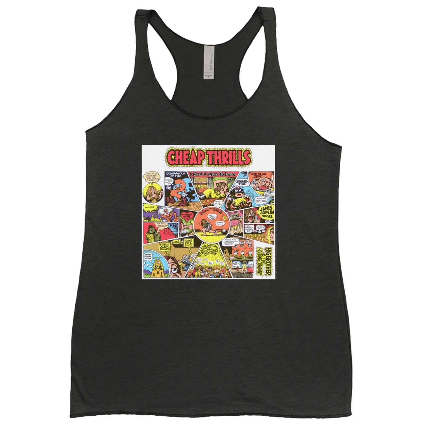 Big Brother & The Holding Company Ladies' Tank Top | Cheap Thrills Album Design Big Brother and The Holding Company Shirt