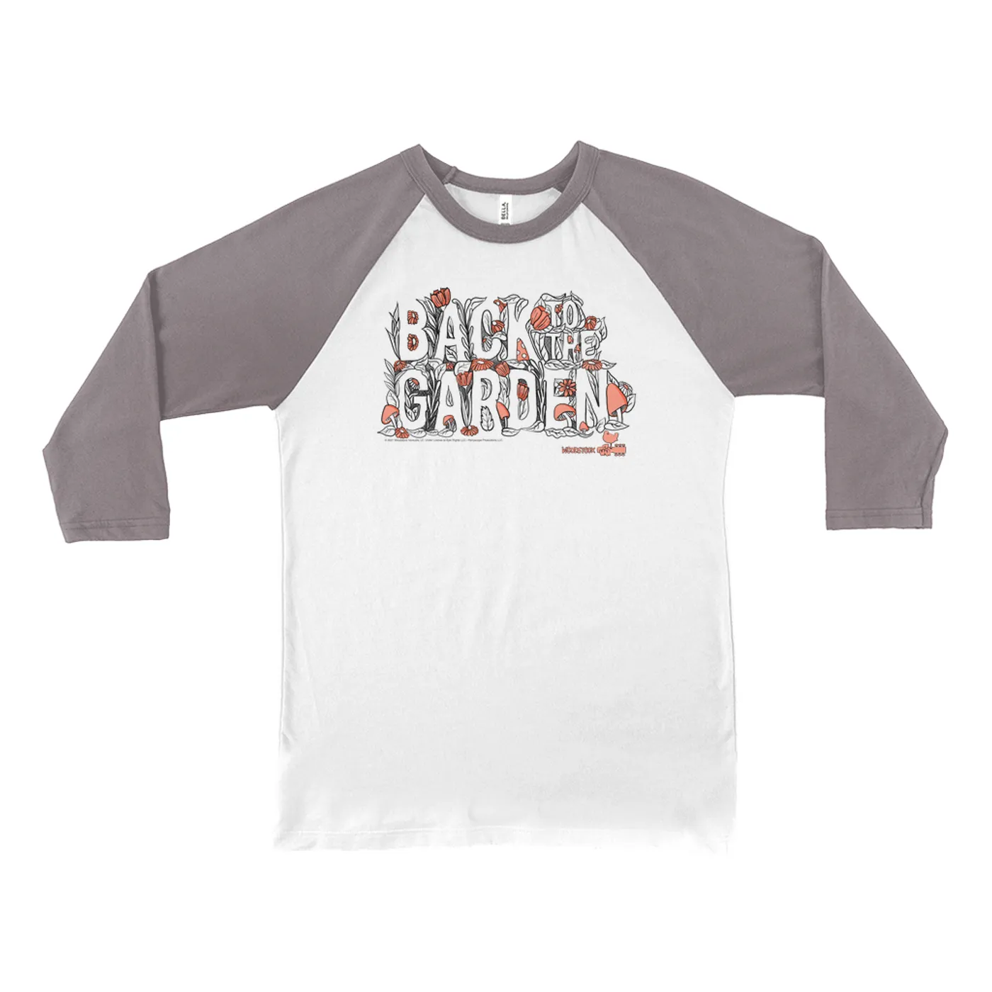 Woodstock 3/4 Sleeve Baseball Tee | Back To The Garden Woodstock Shirt