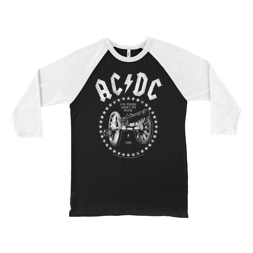 3/4 Sleeve Baseball Tee | For Those About To Rock 1981 Shirt