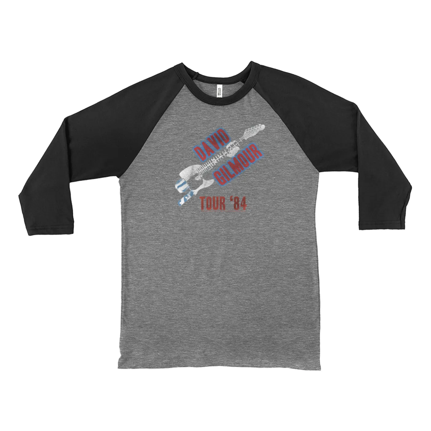 David Gilmour 3/4 Sleeve Baseball Tee | David Gilmour 1984 Tour David Gilmour Shirt