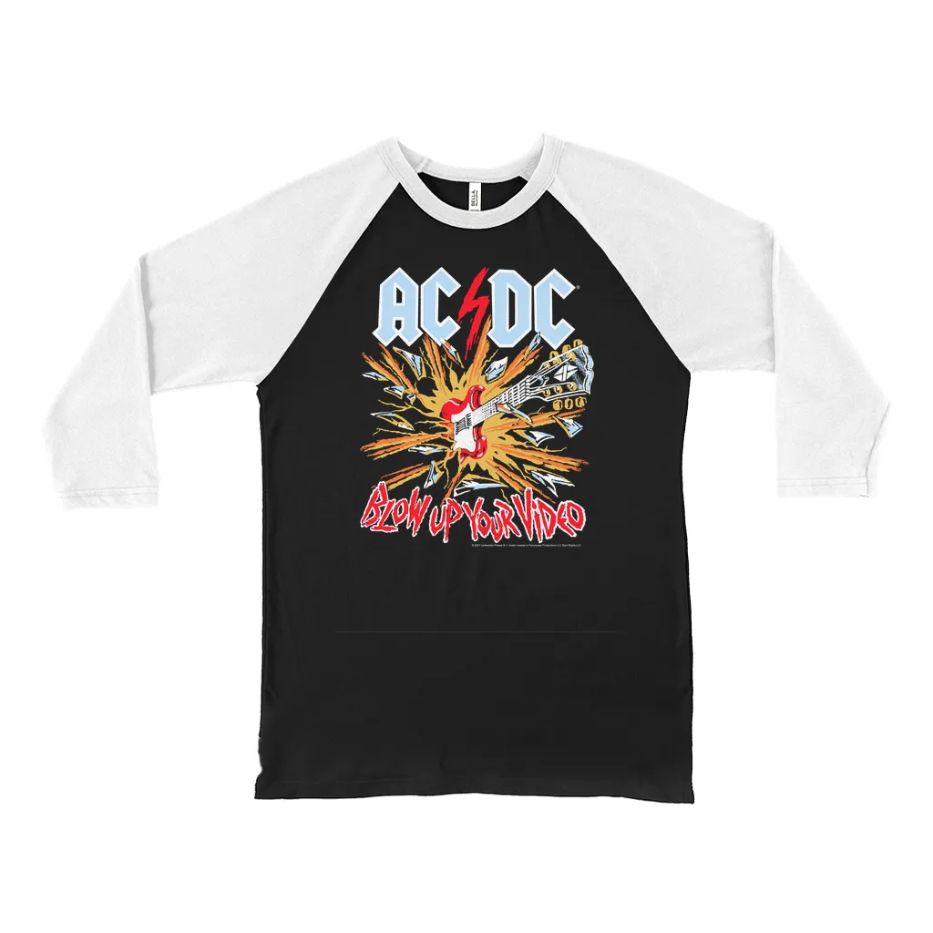 3/4 Sleeve Baseball Tee | Blow Up Your Video Primary Colors Shirt