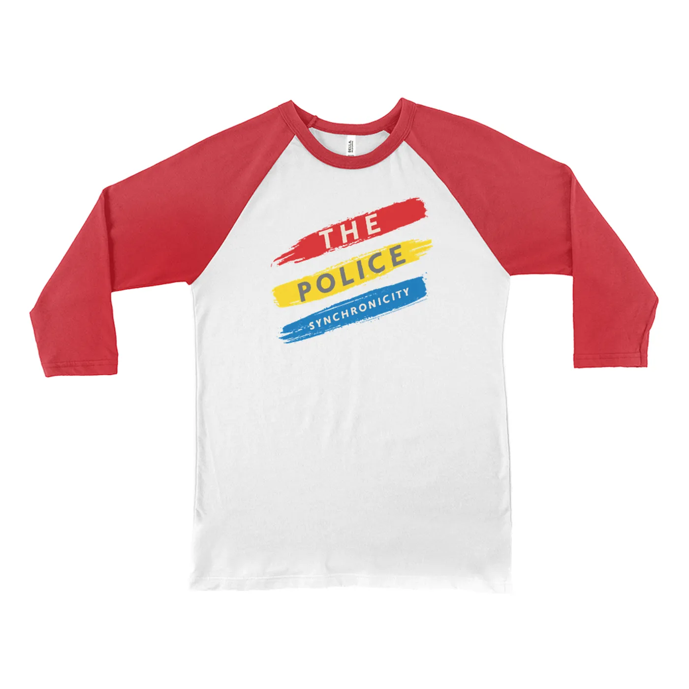 The Police 3/4 Sleeve Baseball Tee | Synchronicity In Color The Police Shirt