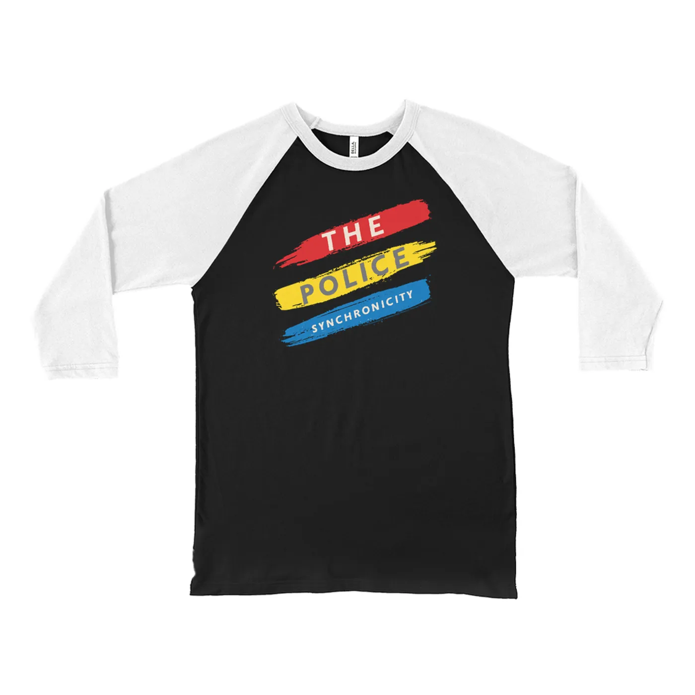 The Police 3/4 Sleeve Baseball Tee | Synchronicity In Color The Police Shirt