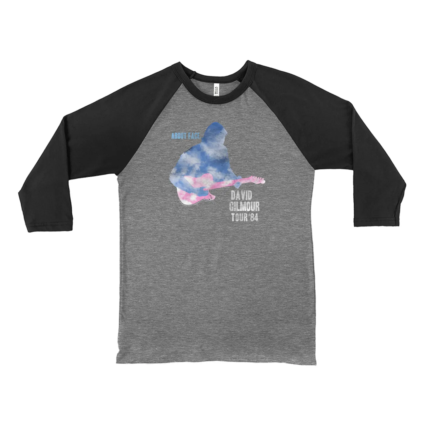 David Gilmour 3/4 Sleeve Baseball Tee | About Face Concert Tour David Gilmour Shirt