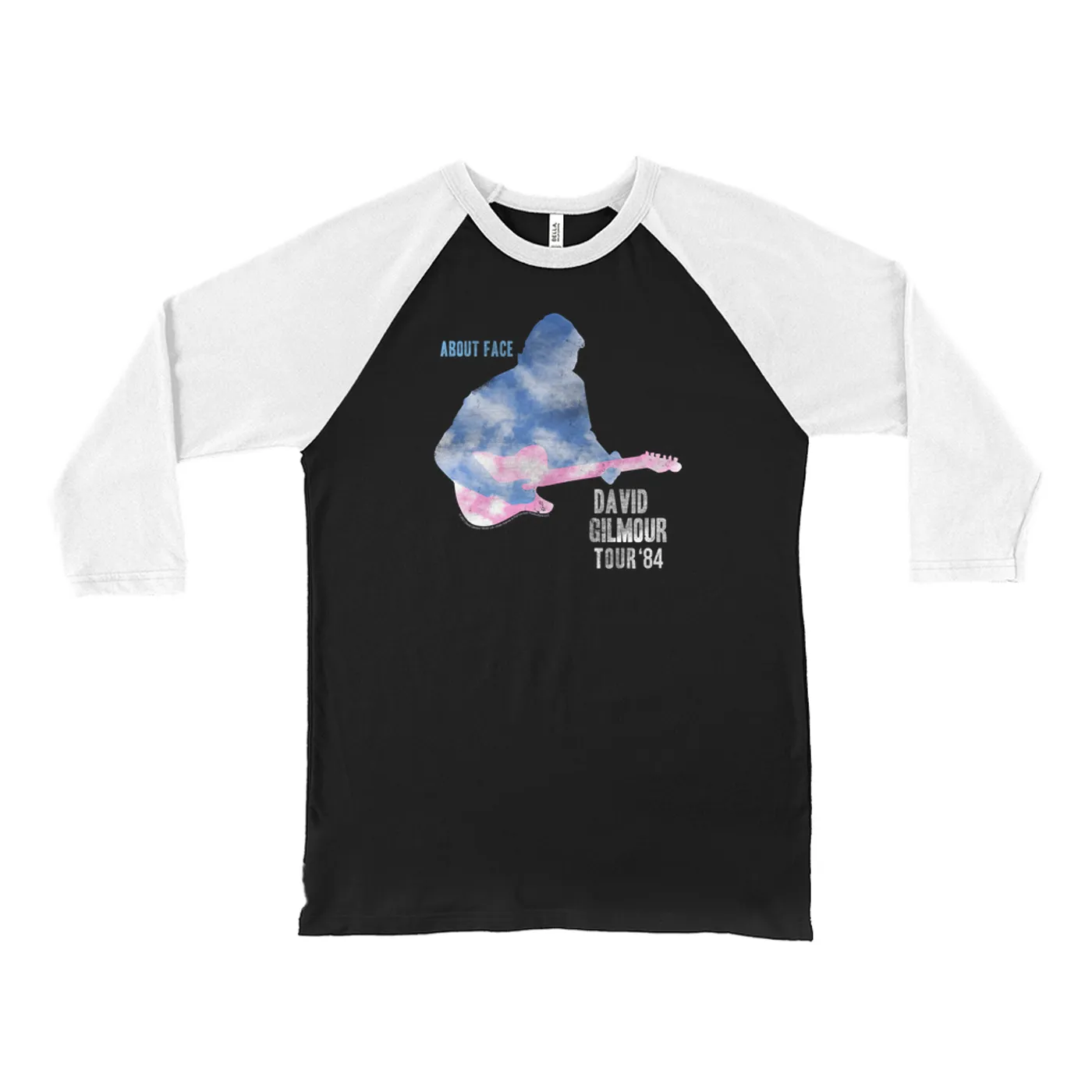 David Gilmour 3/4 Sleeve Baseball Tee | About Face Concert Tour David Gilmour Shirt