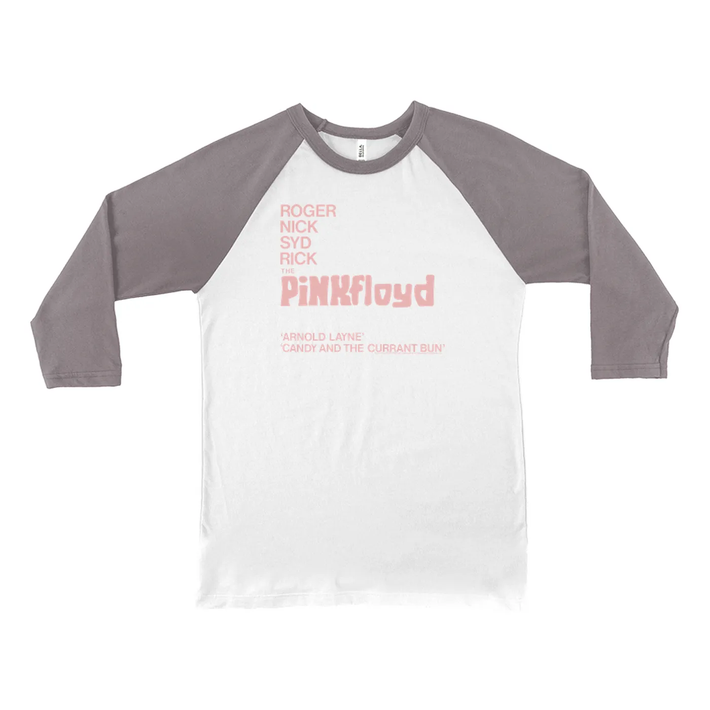 Pink Floyd 3/4 Sleeve Baseball Tee | Album Cover Featuring Arnold Layne Pink Floyd Shirt