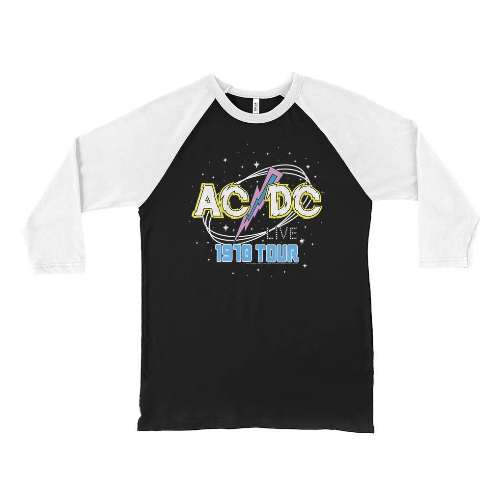 3/4 Sleeve Baseball Tee | LIVE 1978 Tour Design Shirt