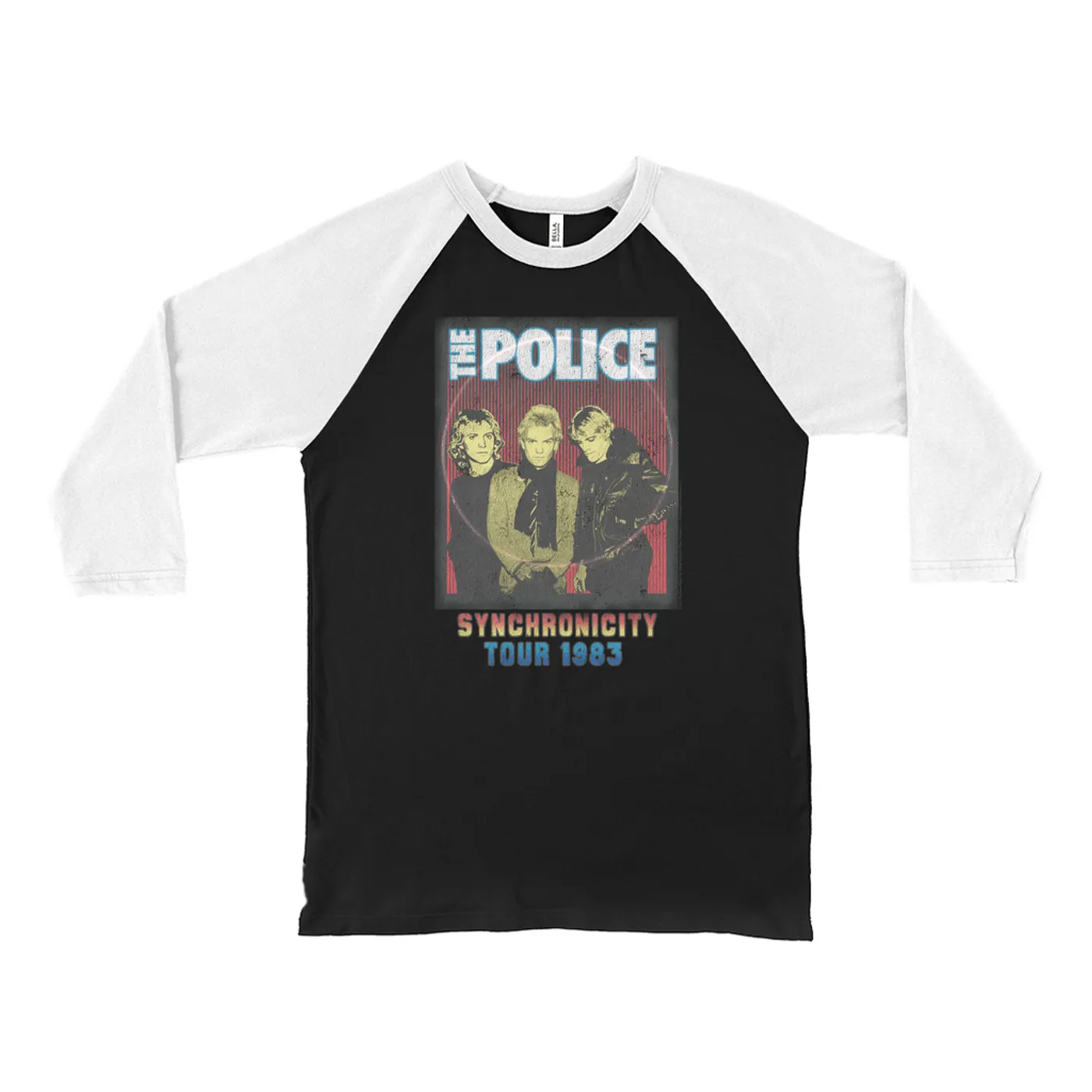 The Police 3/4 Sleeve Baseball Tee | Synchronicity Tour 1983 The Police Shirt