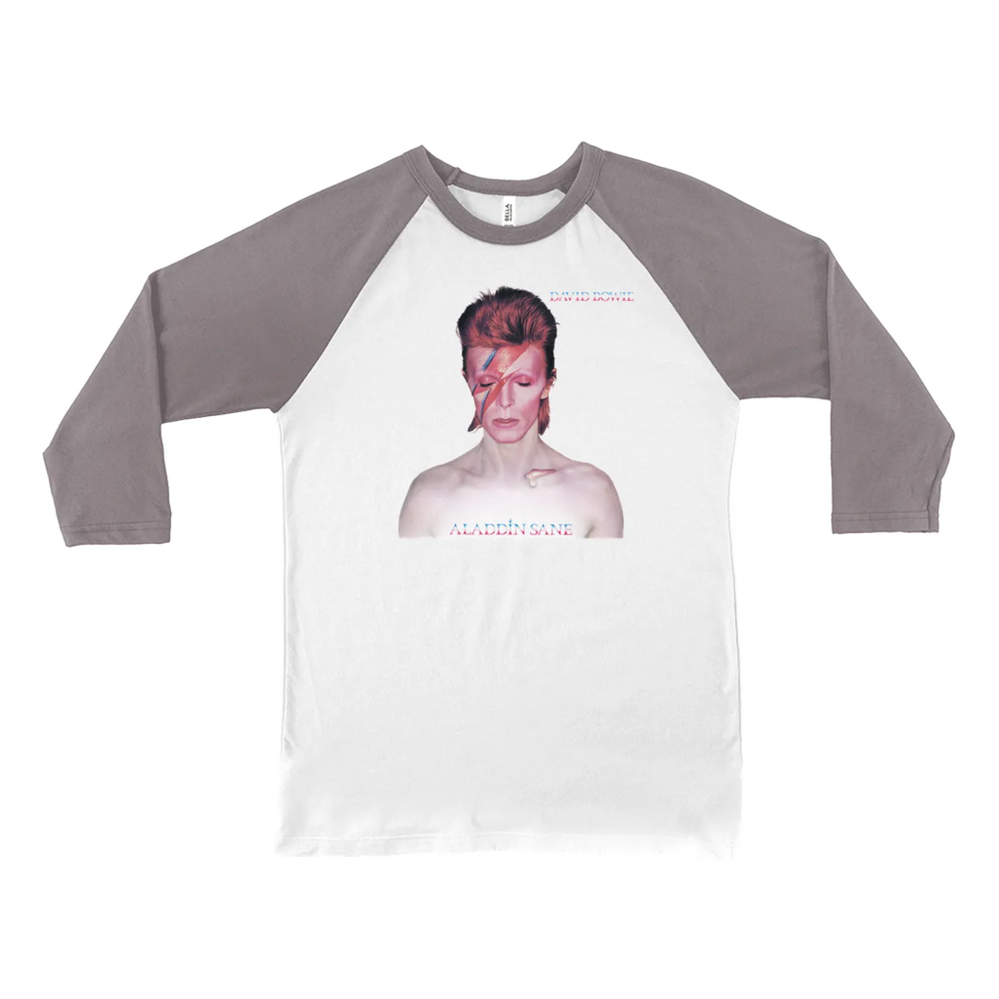 David Bowie 3/4 Sleeve Baseball Tee | Aladdin Sane Album Cover David Bowie Shirt