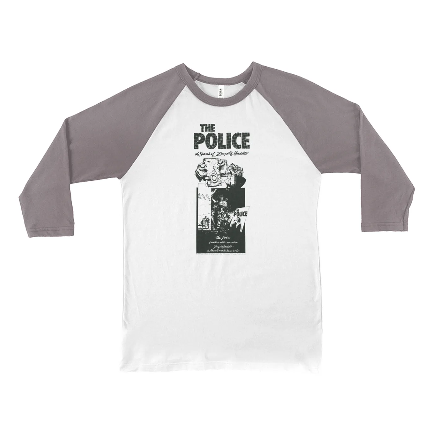The Police 3/4 Sleeve Baseball Tee | Search For Zenyatta Mondatta Poster The Police Shirt