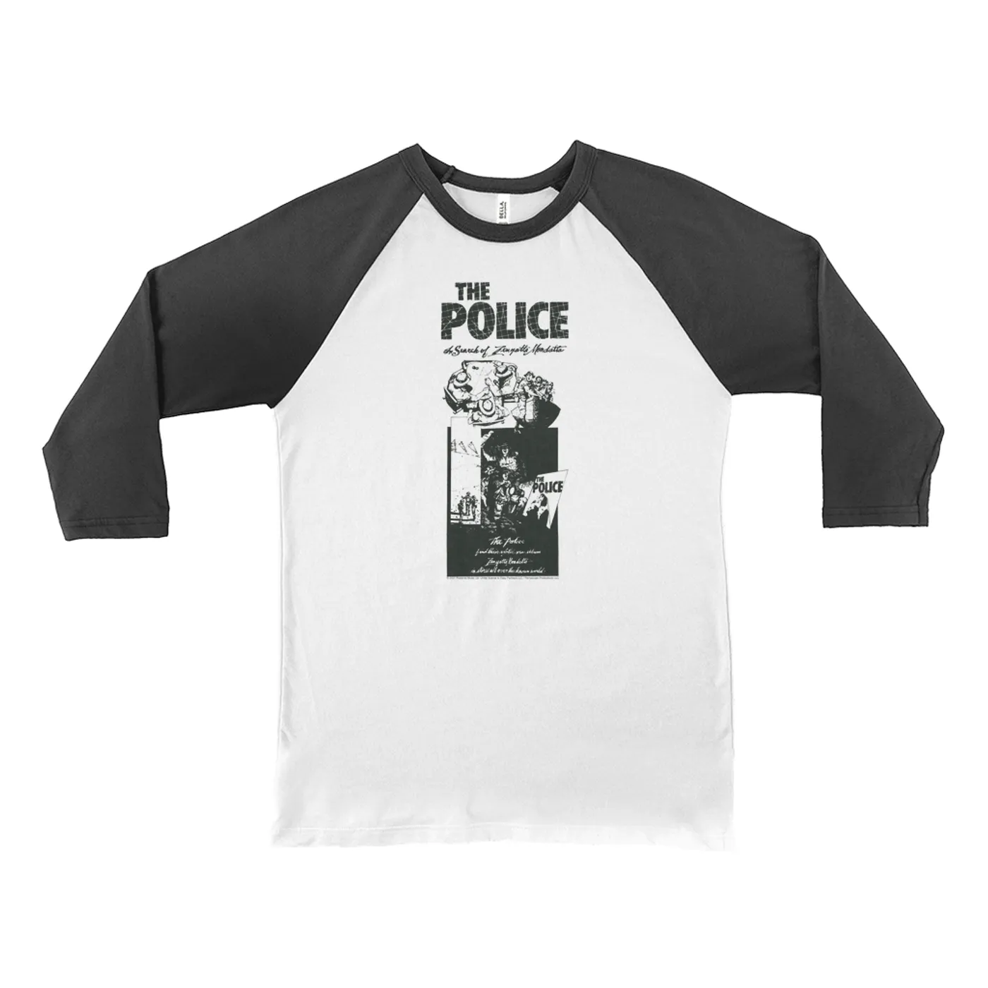 The Police 3/4 Sleeve Baseball Tee | Search For Zenyatta Mondatta Poster The Police Shirt