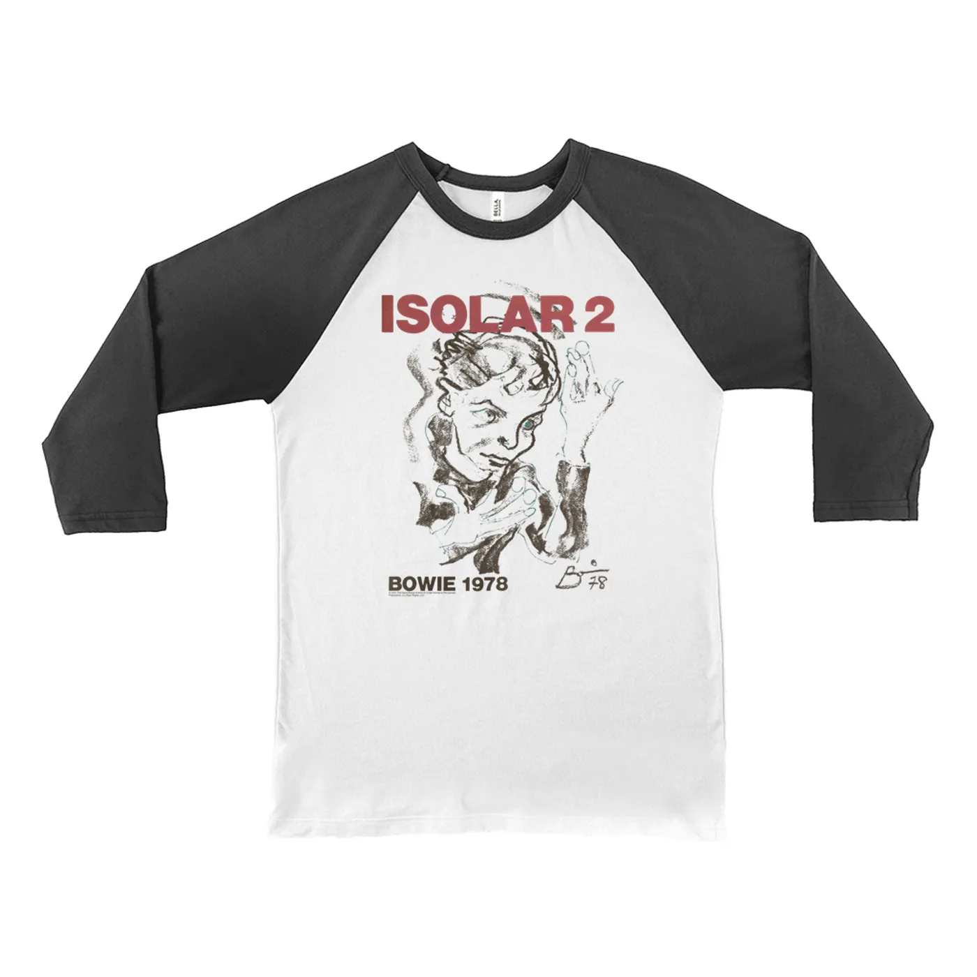 David Bowie 3/4 Sleeve Baseball Tee | Isolar 2 1978 Concert Poster David Bowie Shirt