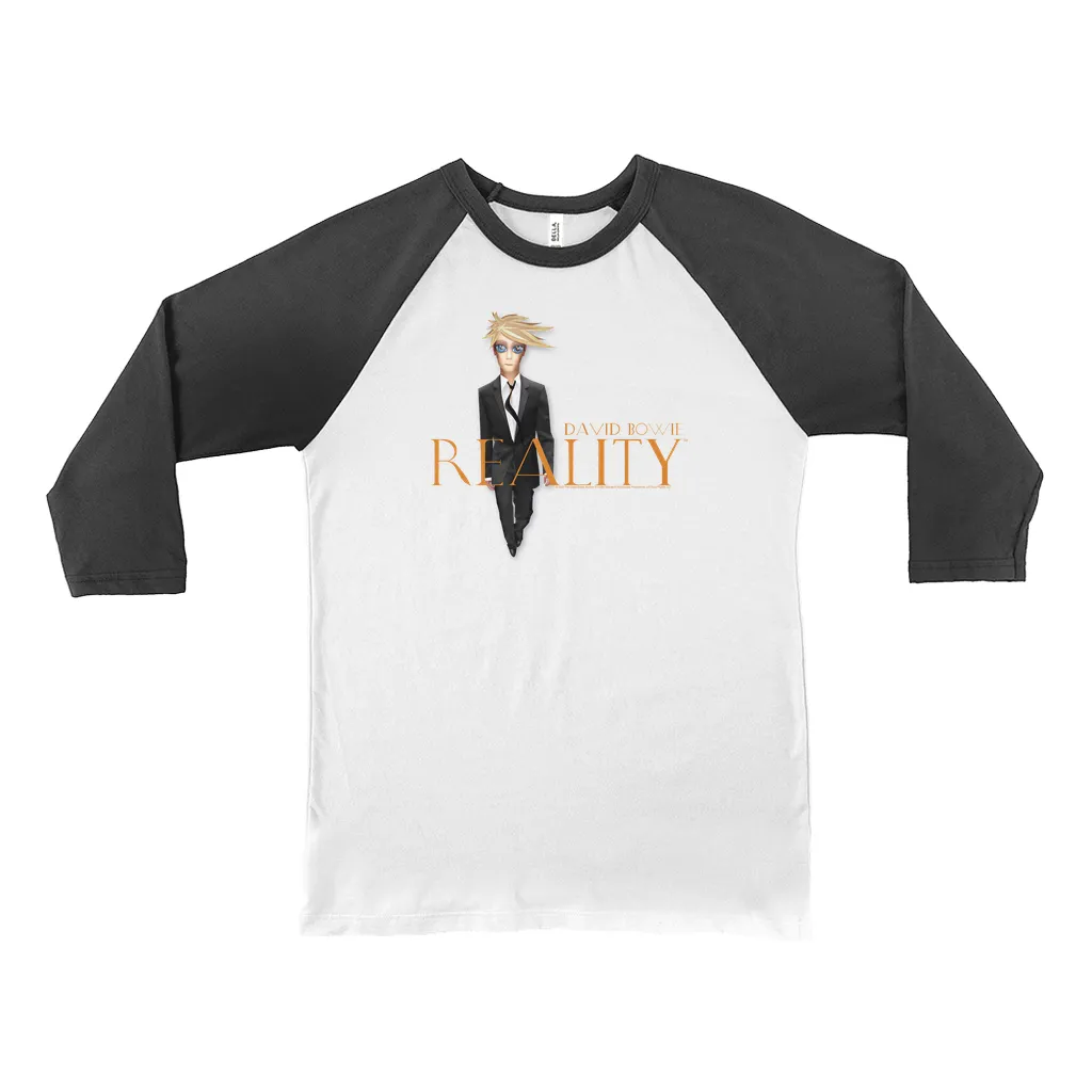3/4 Sleeve Baseball Tee | Reality Album Caricature Design Shirt