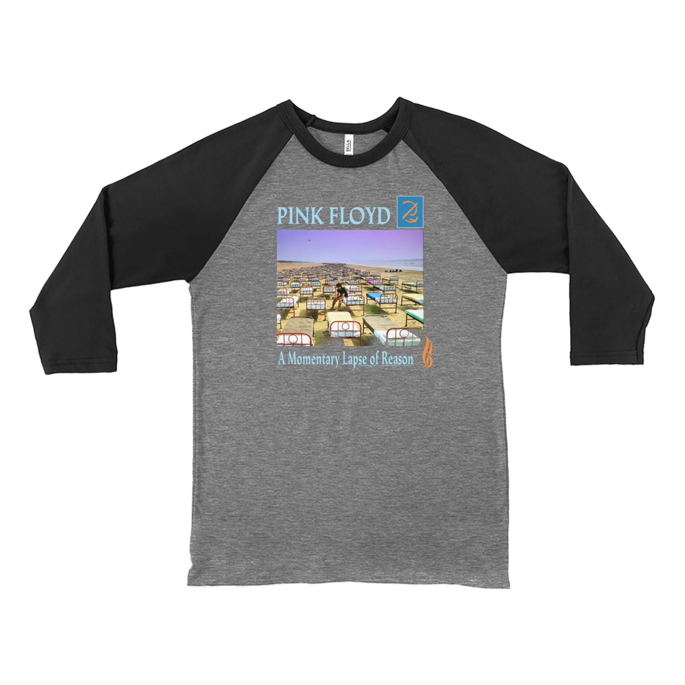 Pink Floyd 3/4 Sleeve Baseball Tee | A Momentary Lapse Of Reason Album Cover Pink Floyd Shirt