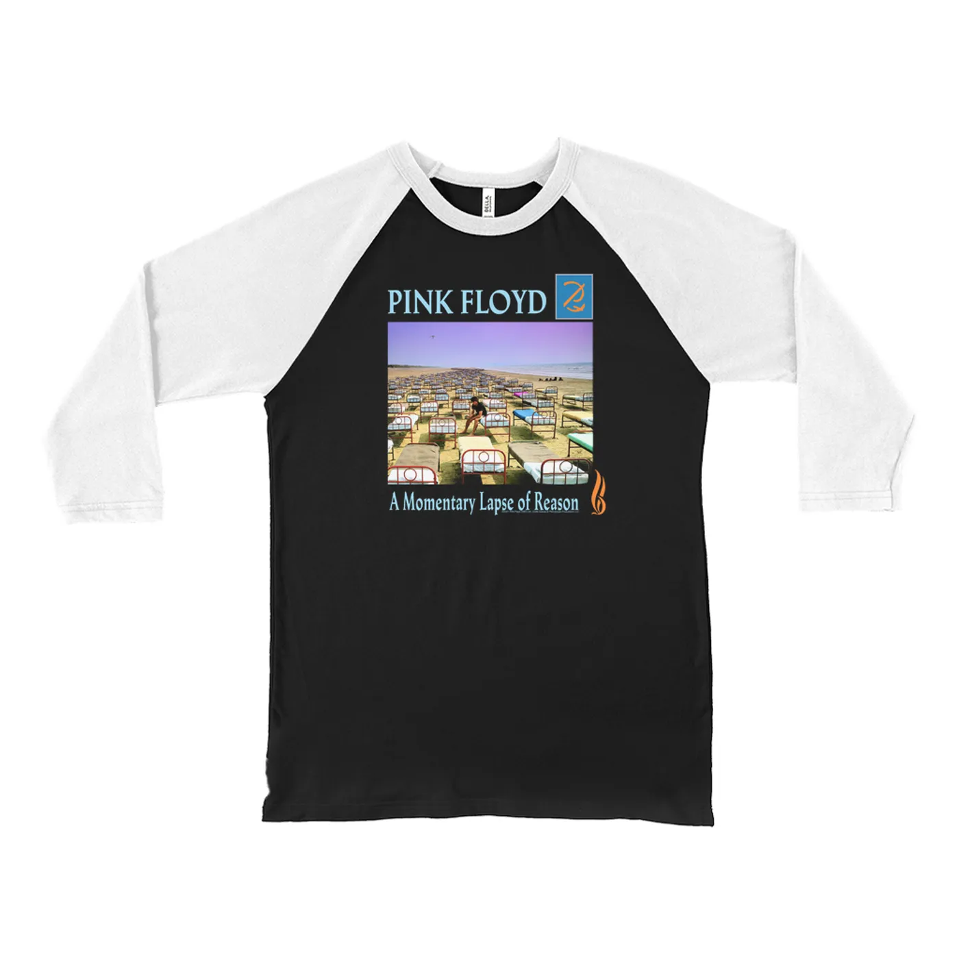 Pink Floyd 3/4 Sleeve Baseball Tee | A Momentary Lapse Of Reason Album Cover Pink Floyd Shirt