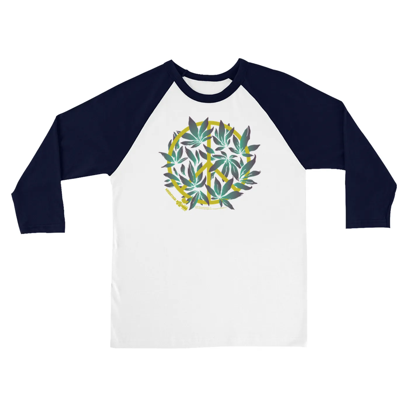 Woodstock 3/4 Sleeve Baseball Tee | Peace Plant Woodstock Shirt